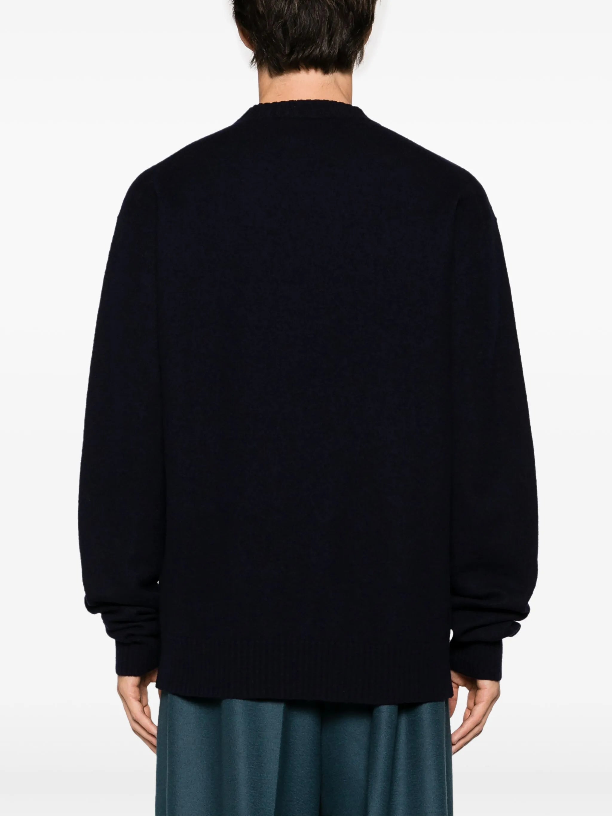 crew-neck wool jumper