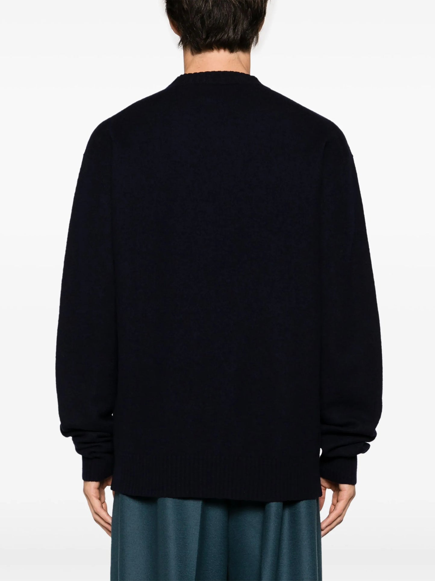 crew-neck wool jumper
