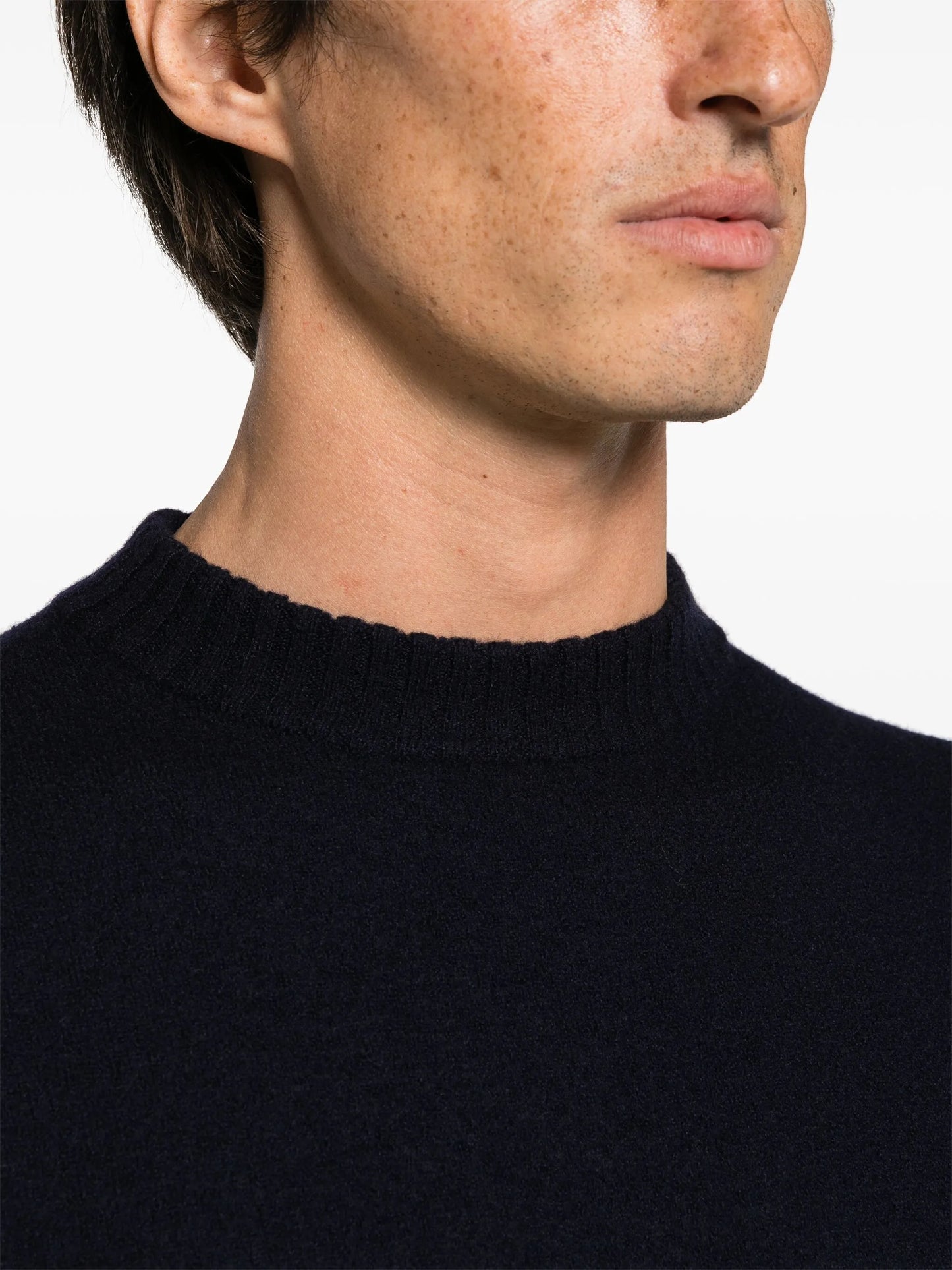 crew-neck wool jumper