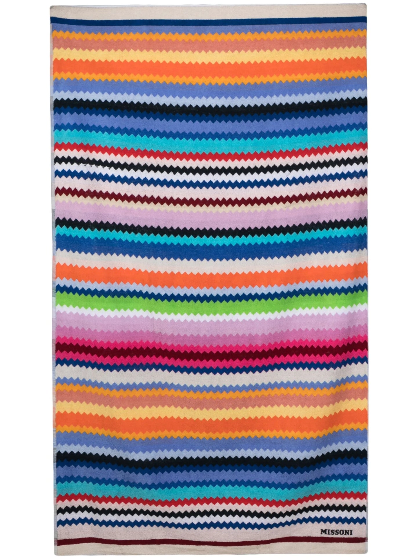 Cecil zigzag-woven beach towel