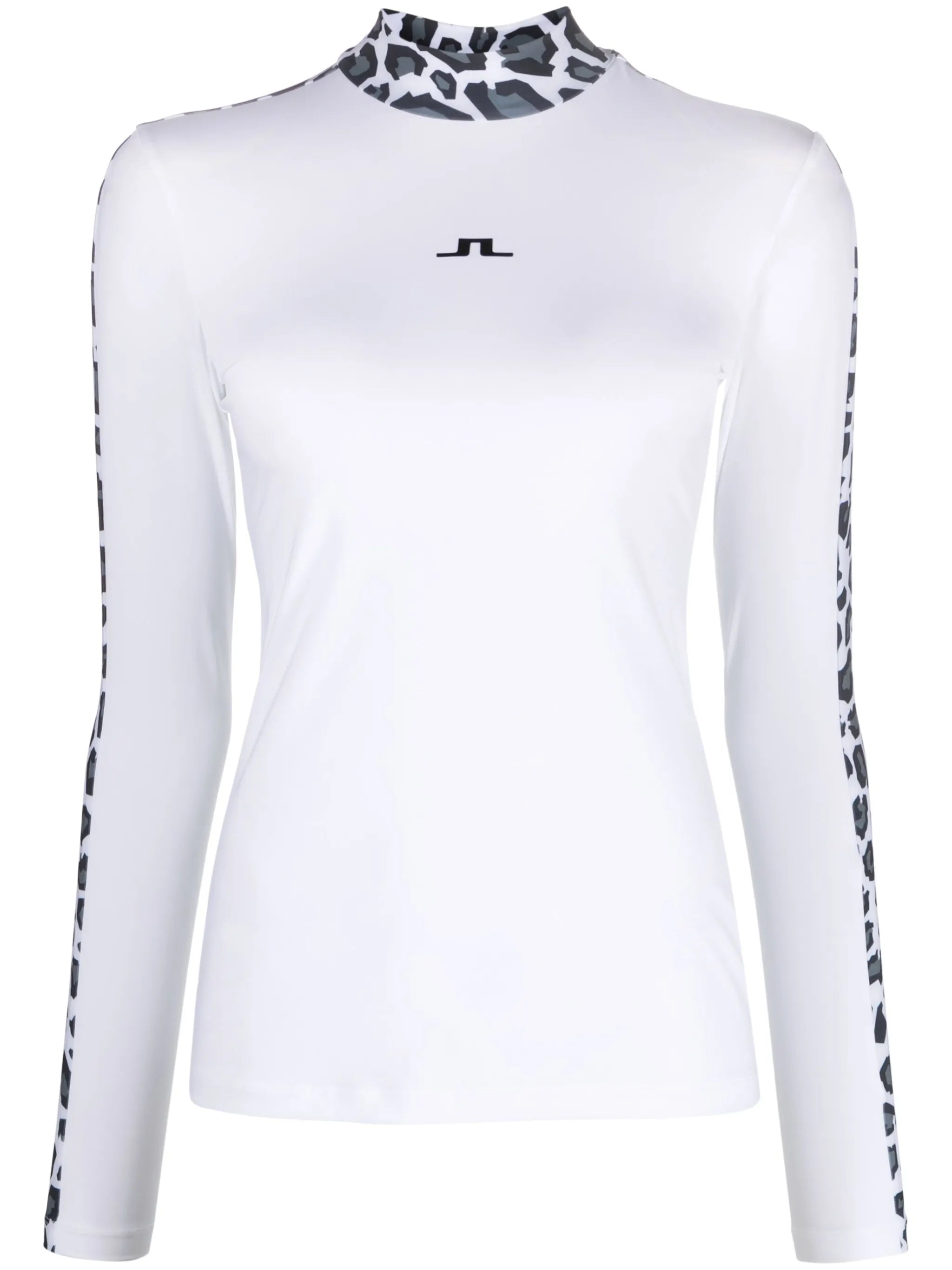Camille leopard-printed compression top