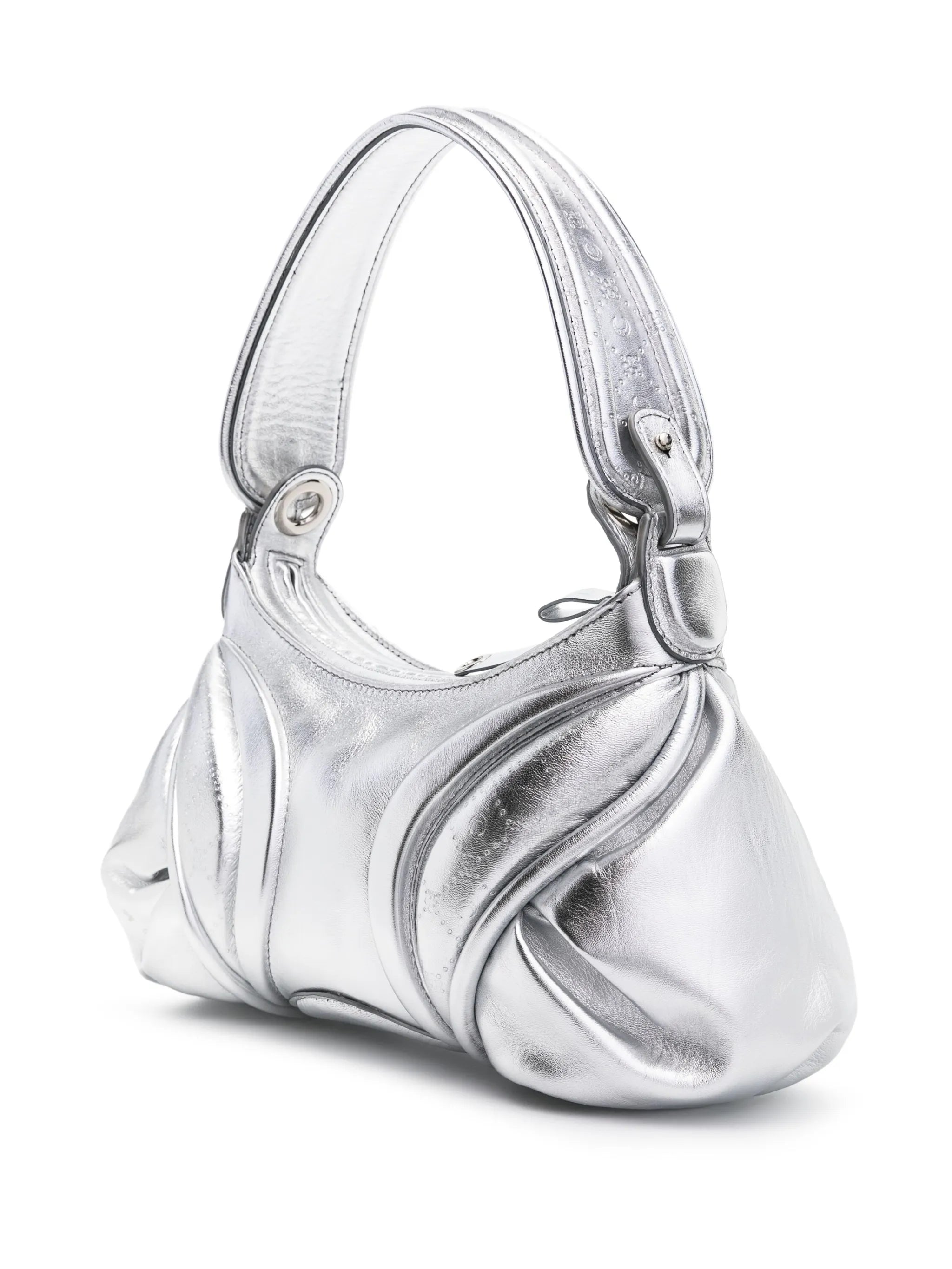 Stardust laminated leather shoulder bag