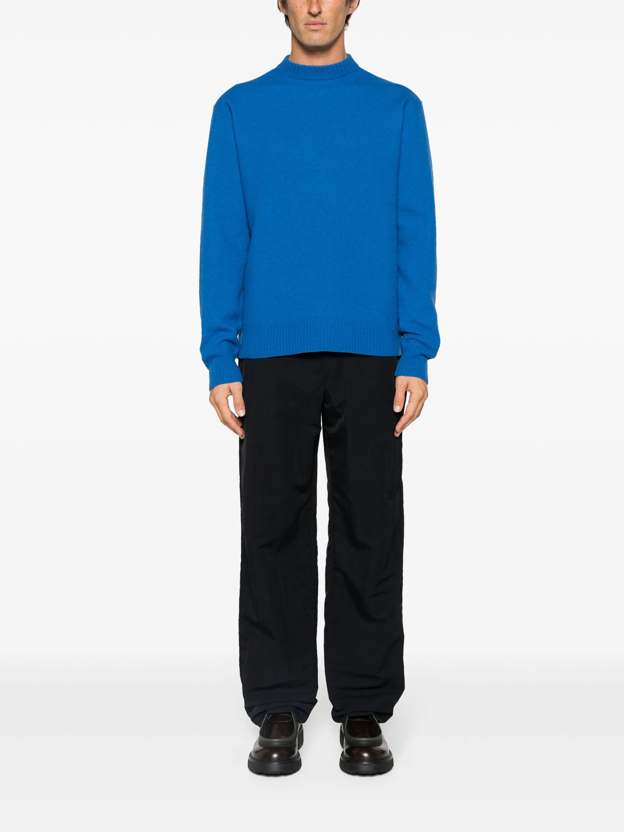 crew-neck wool jumper