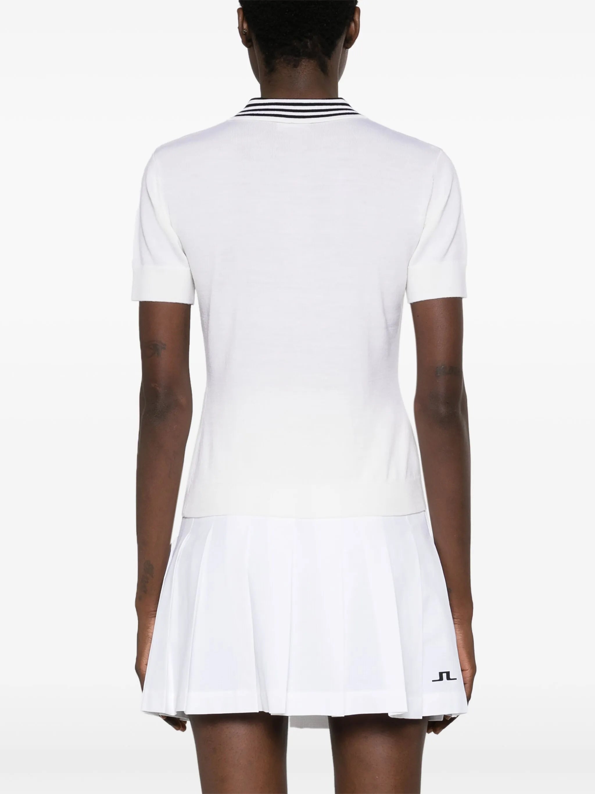 Lucie fine-knit polo shirt