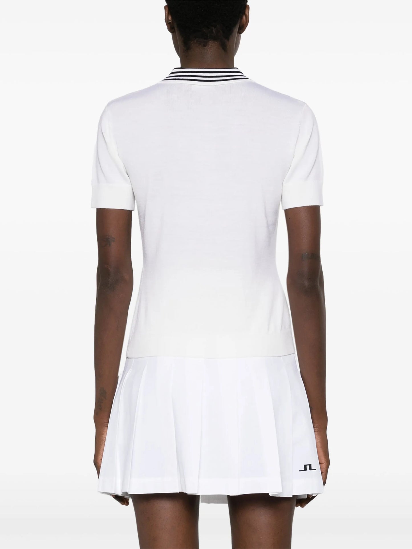 Lucie fine-knit polo shirt