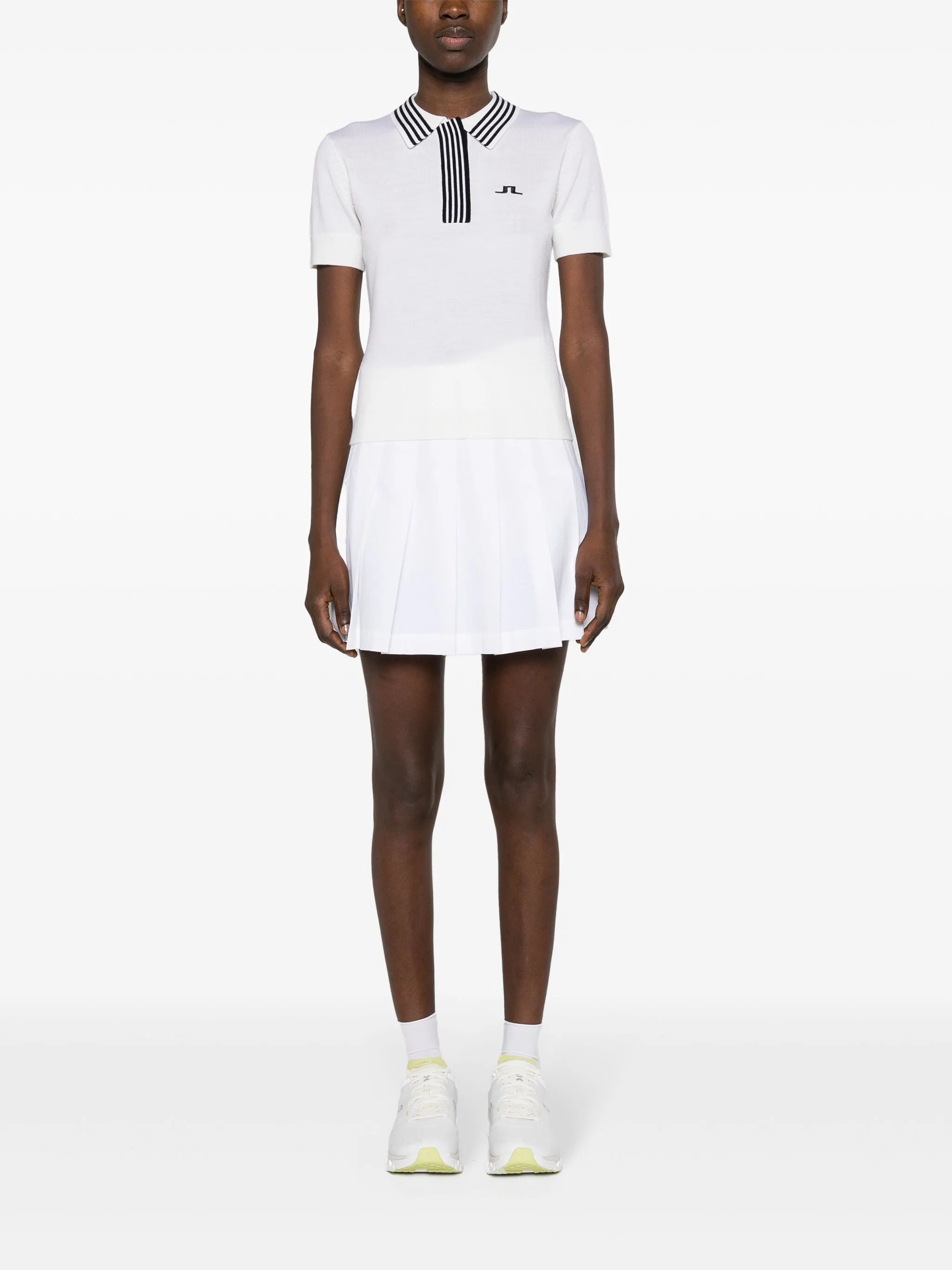 Lucie fine-knit polo shirt