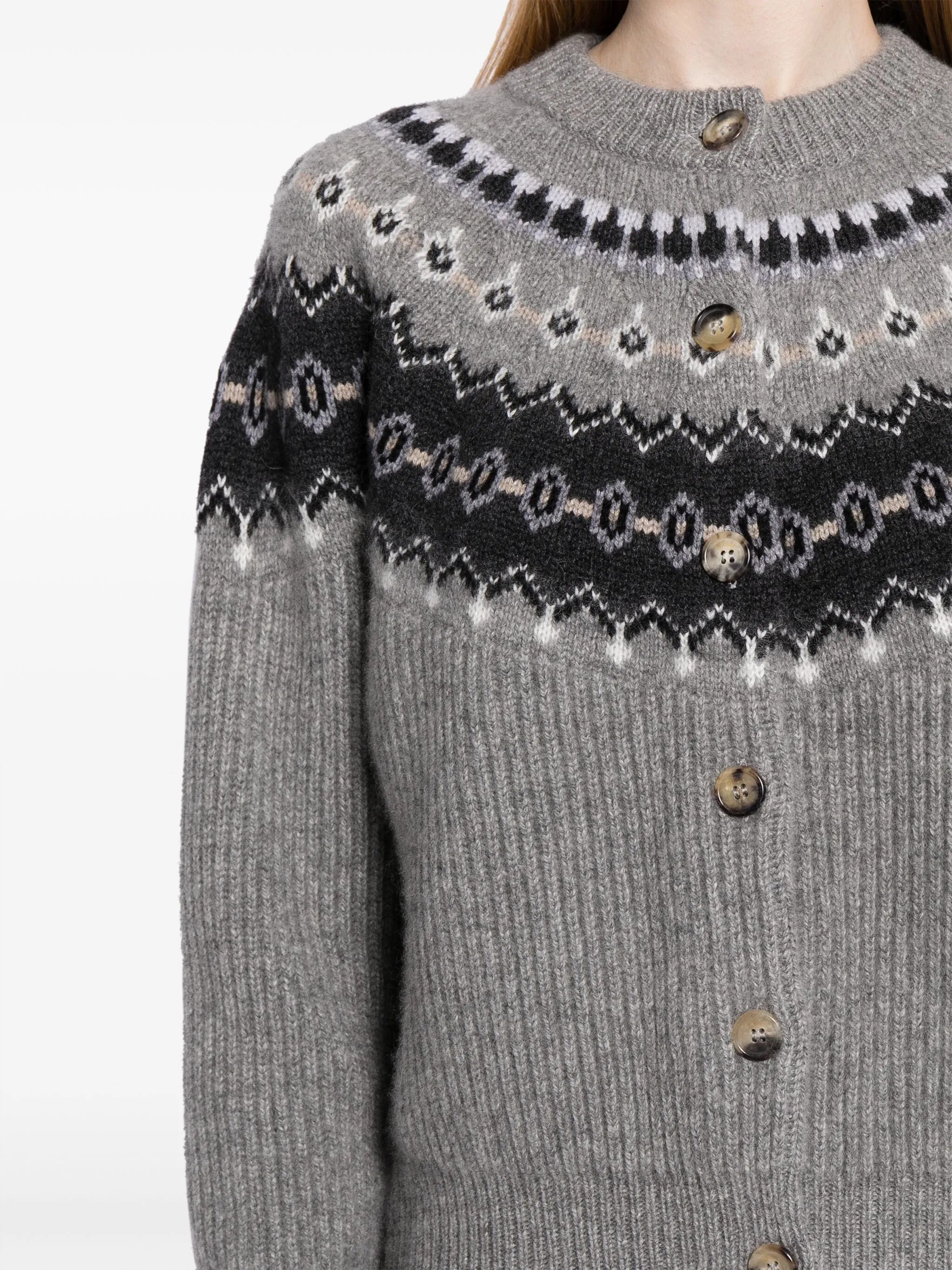The Michaela fair-isle cardigan