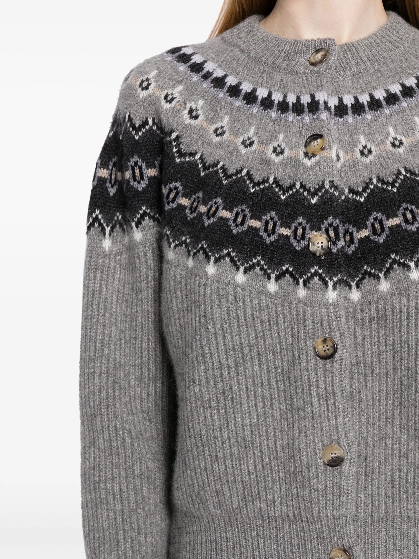 The Michaela fair-isle cardigan