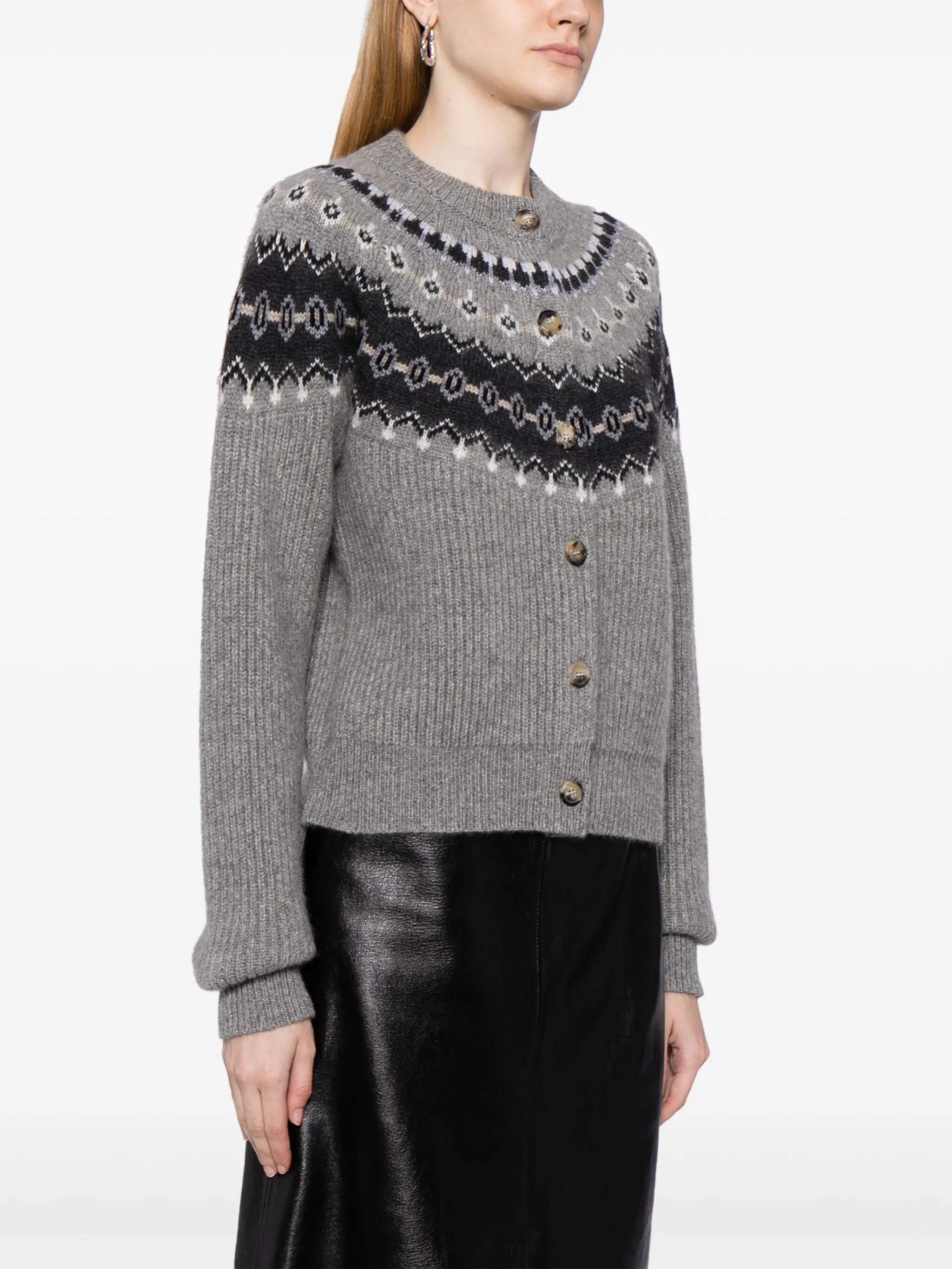 The Michaela fair-isle cardigan