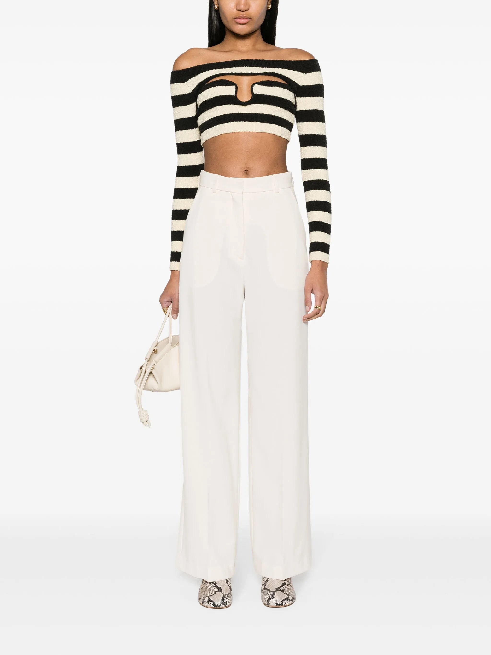 Lanai high-waist wide-leg trousers