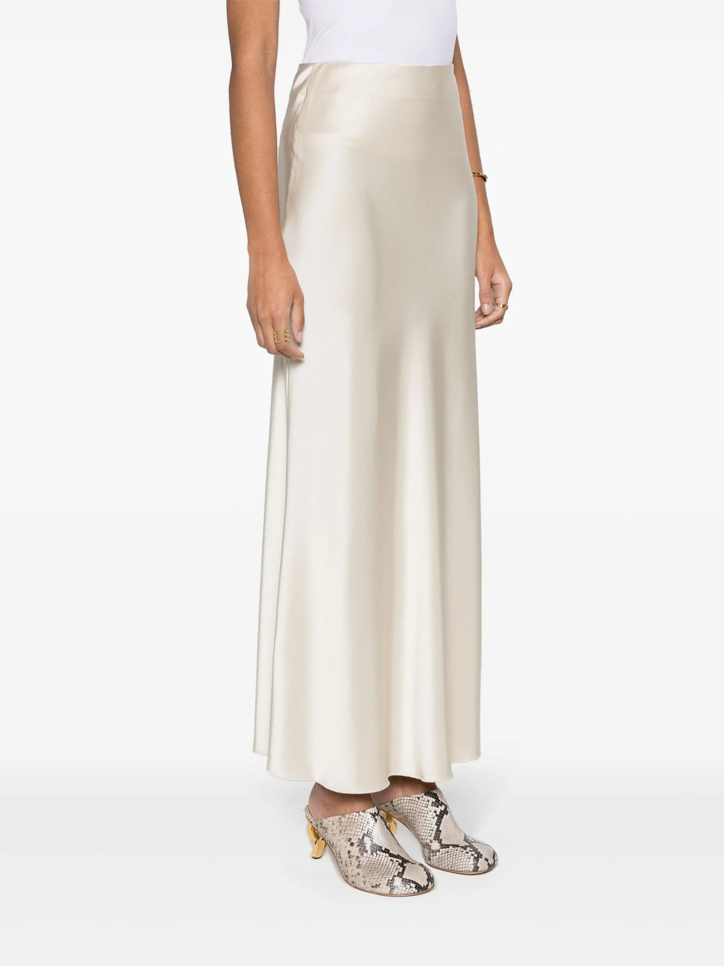 Sabeen satin maxi skirt