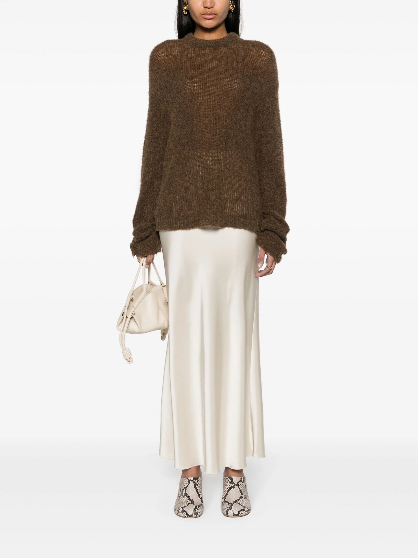 Sabeen satin maxi skirt