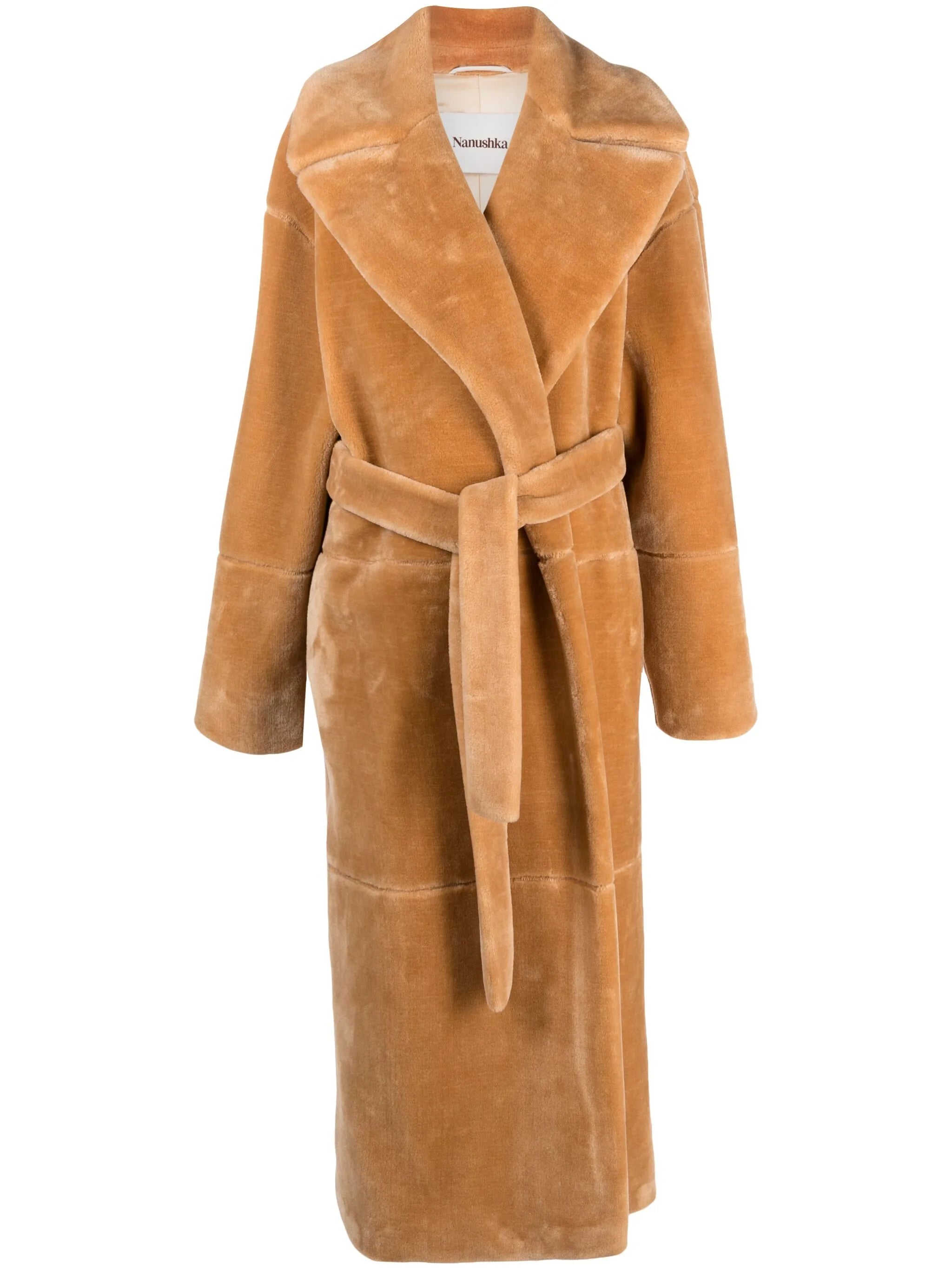fleece trench coat