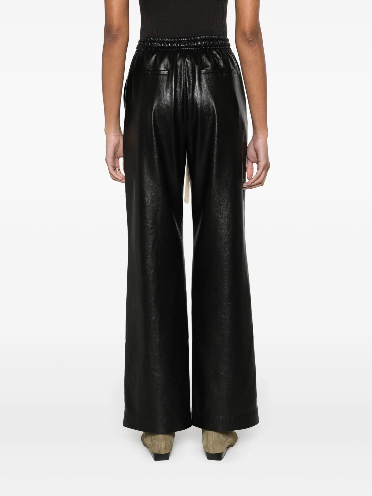 Gisela faux-leather trousers