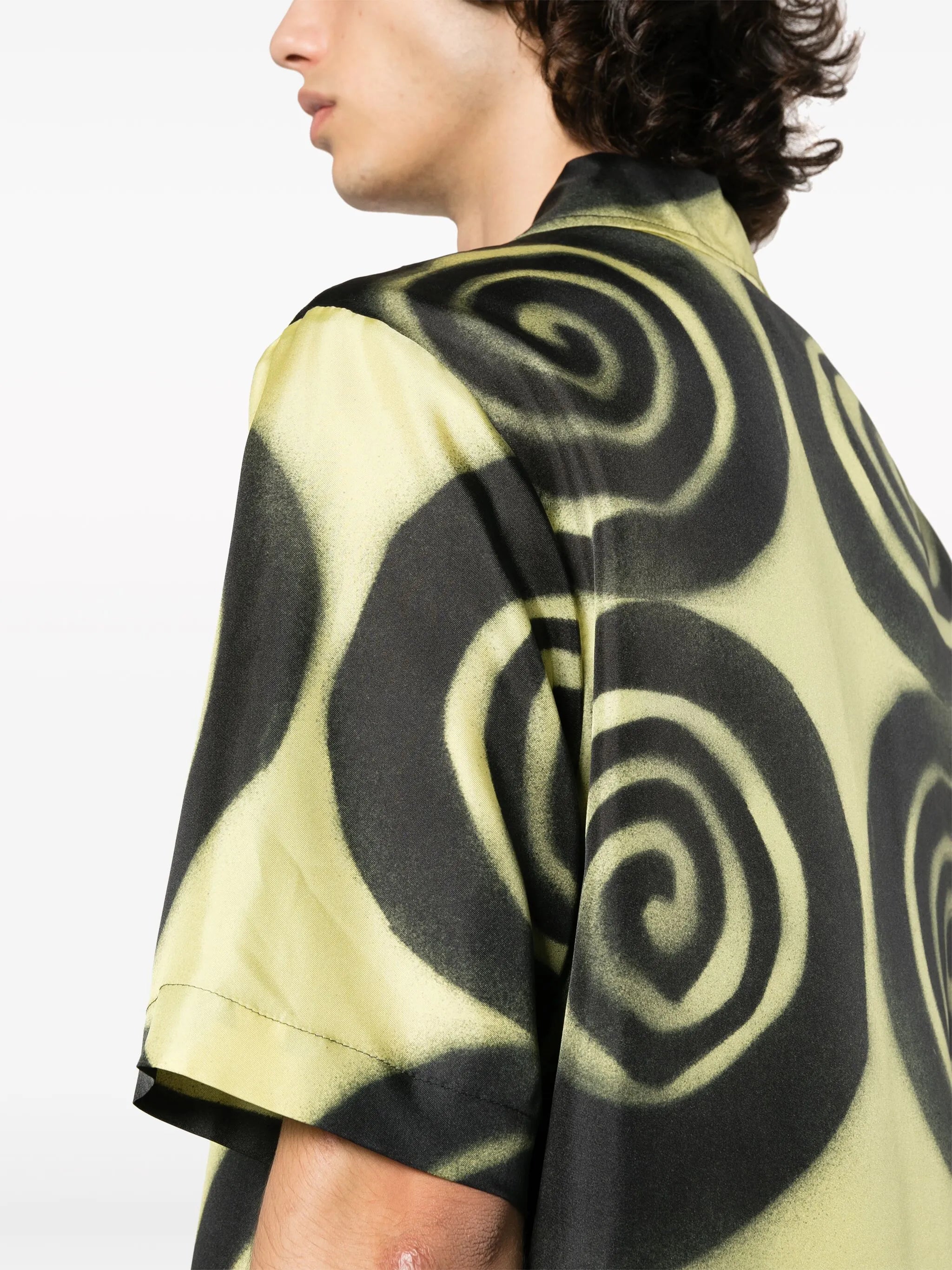 Bodil spiral-print shirt