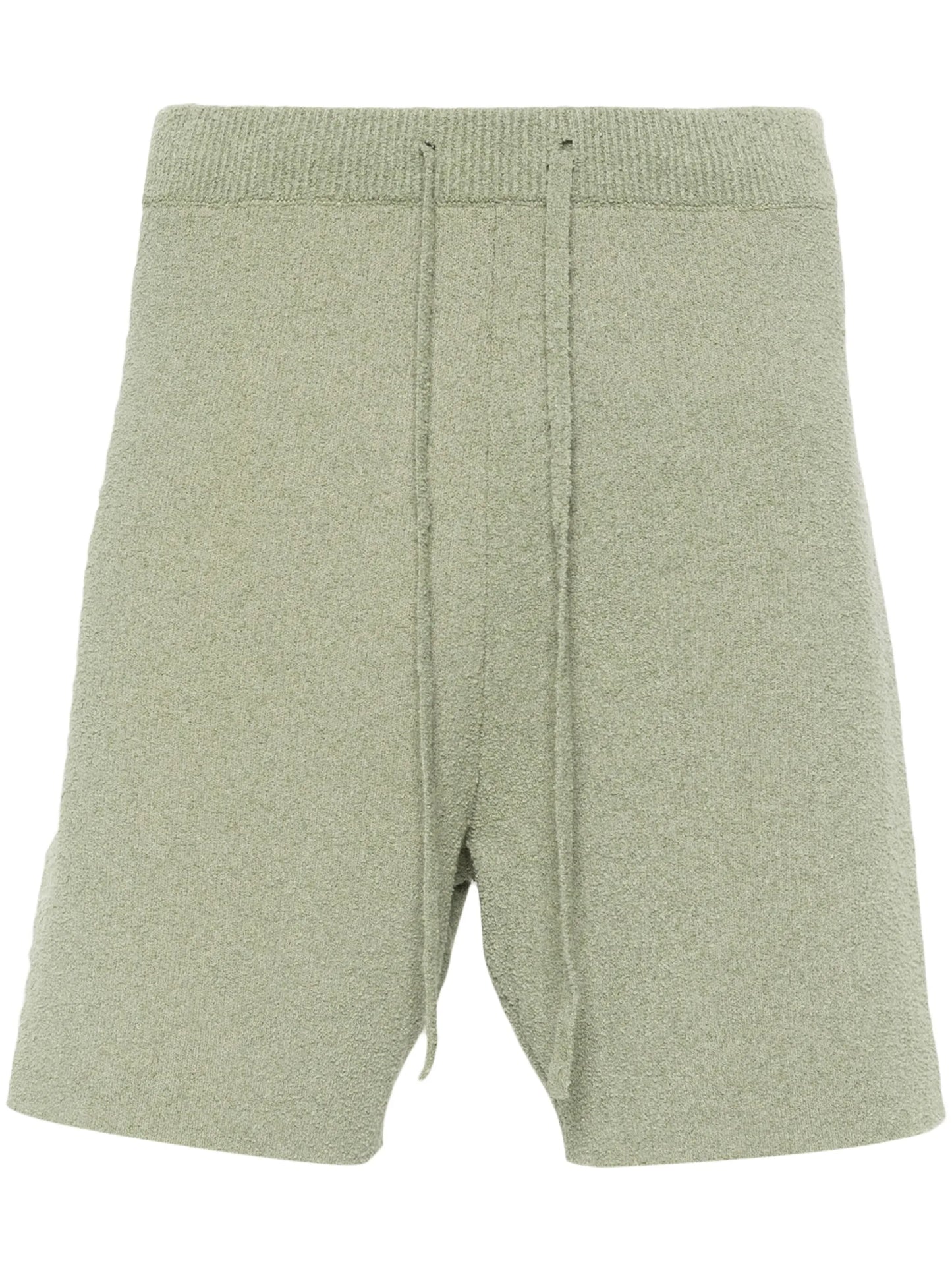 drawstring-waist knitted shorts
