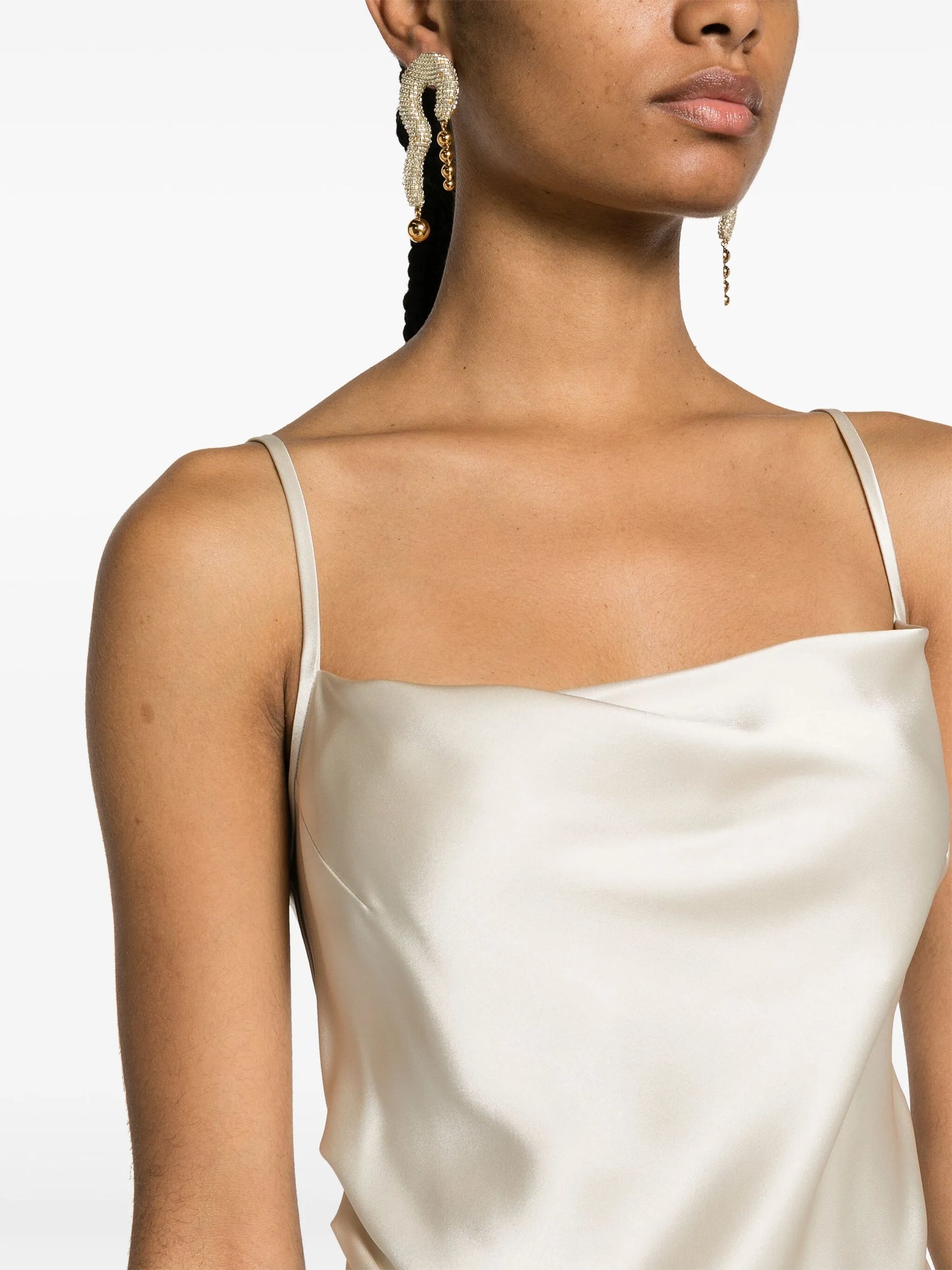peplum-hem midi dress