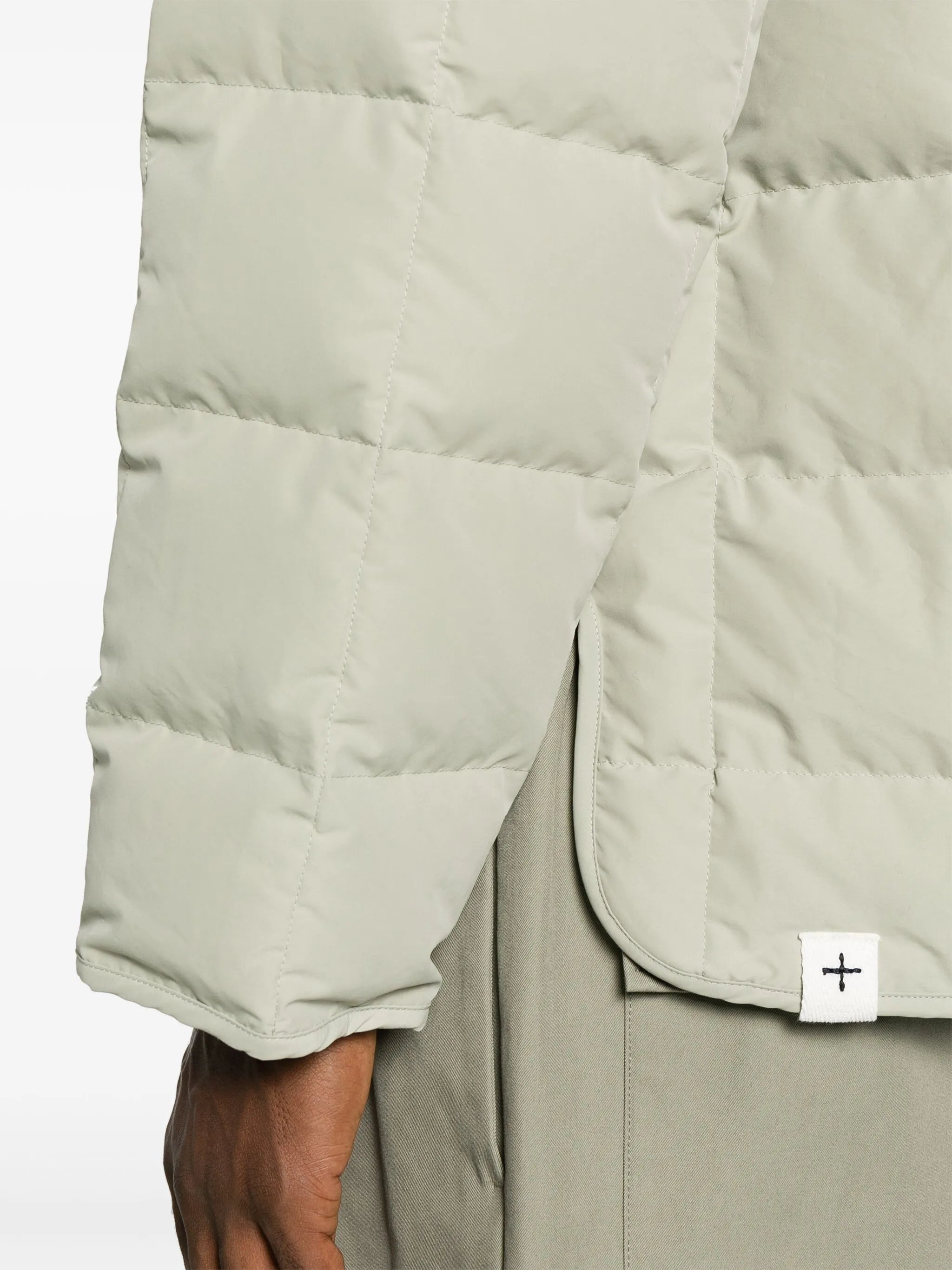 + round-neck quilted down packable jacket