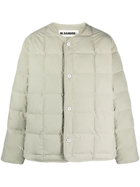 + round-neck quilted down packable jacket