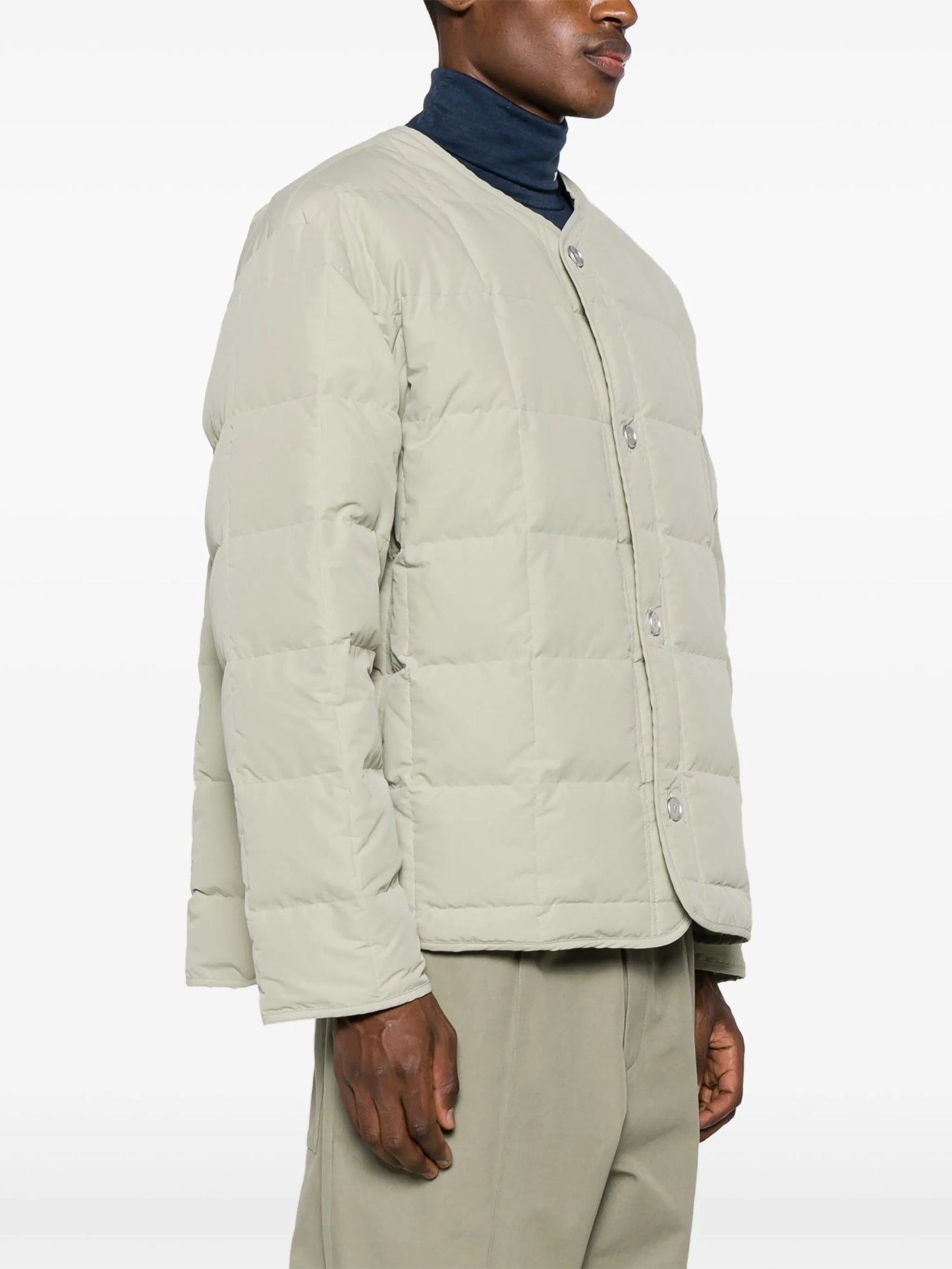 + round-neck quilted down packable jacket
