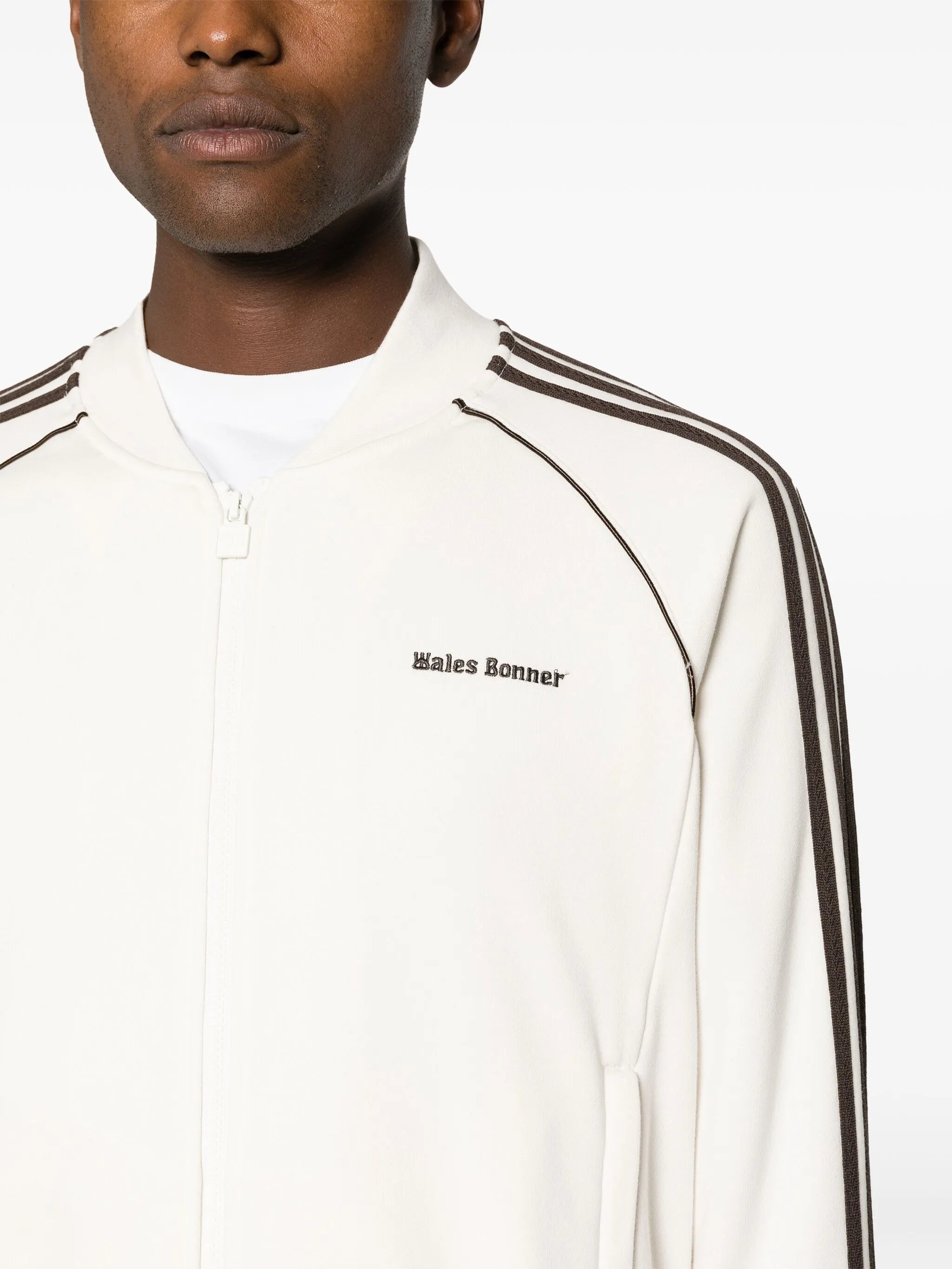 x Wales Bonners embroidered logo track jackets