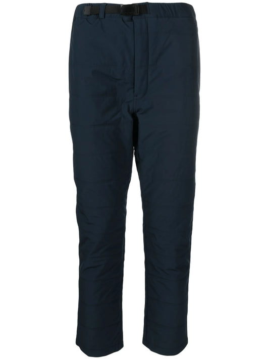 insulated straight-leg trousers