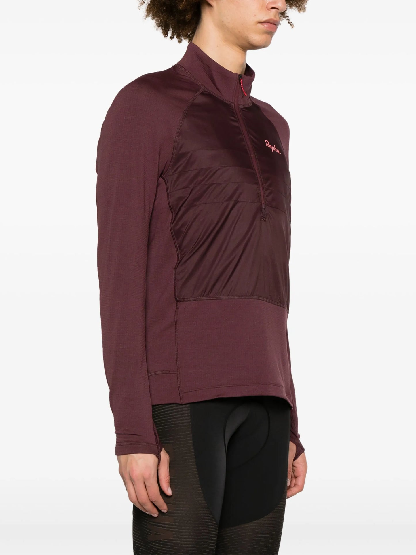 logo-print panelled performance jacket