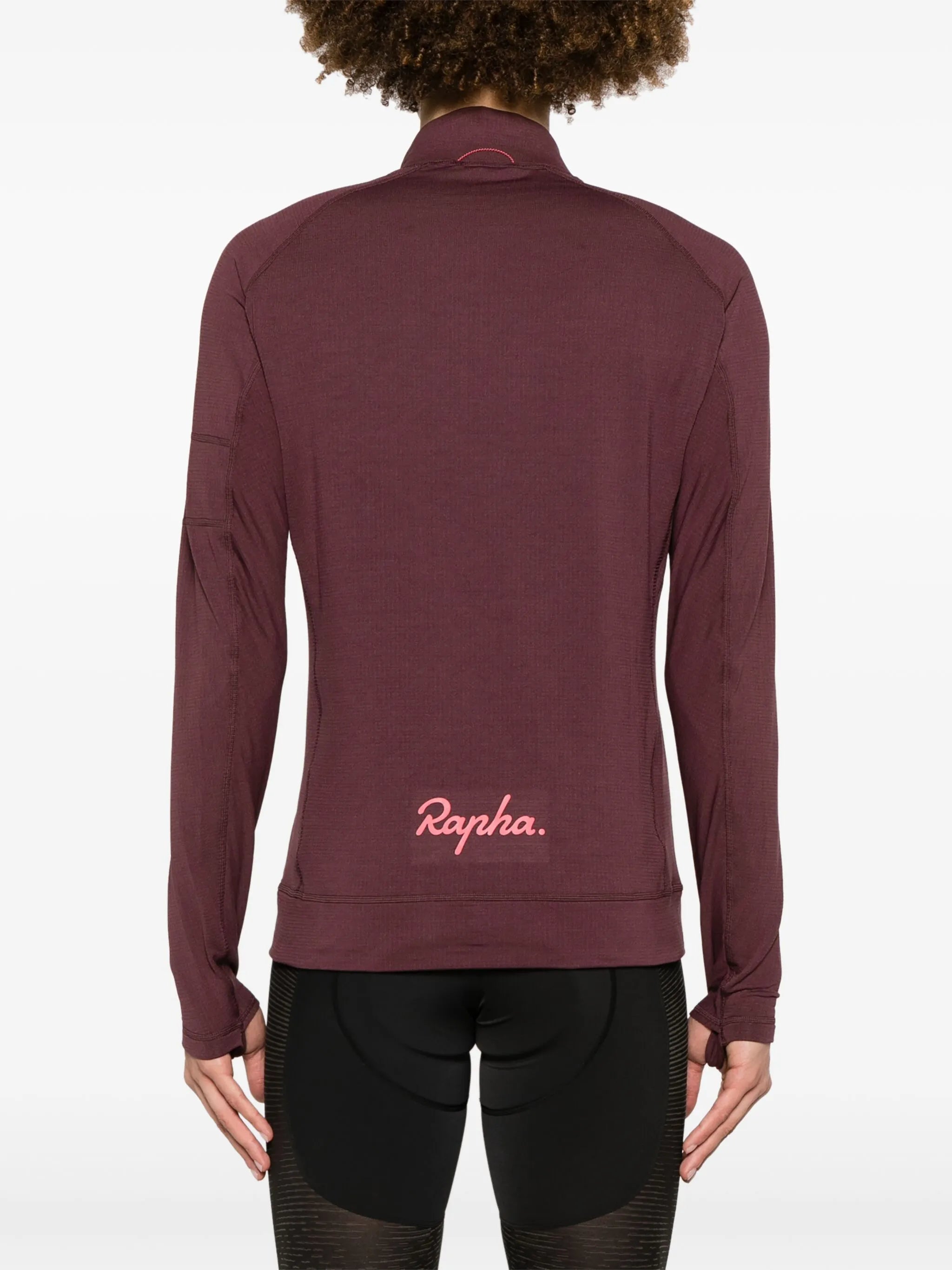 logo-print panelled performance jacket