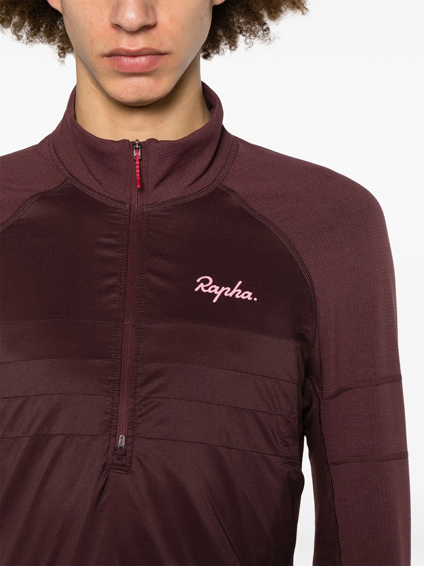 logo-print panelled performance jacket