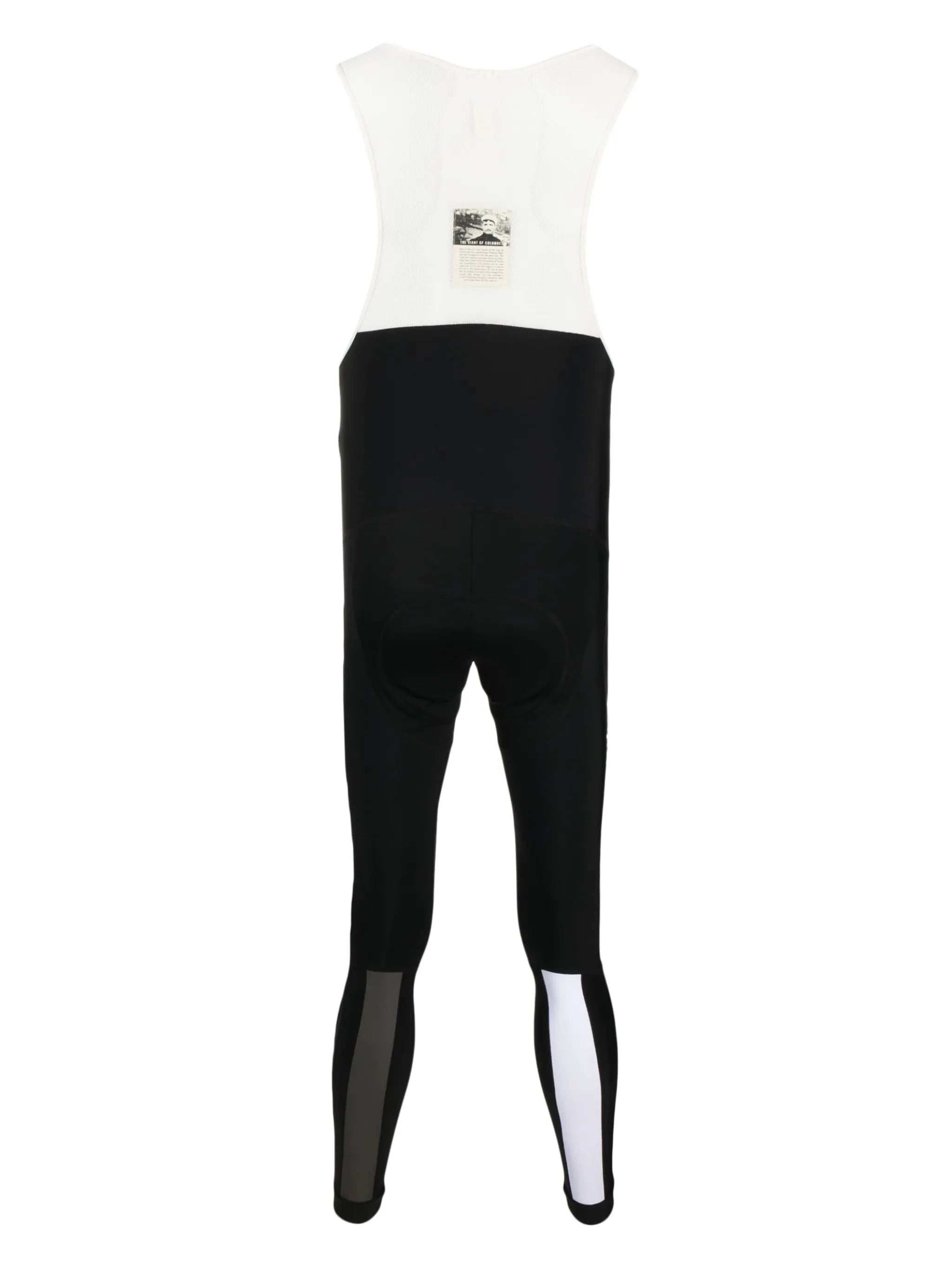 mesh-panelling logo-print bib tights