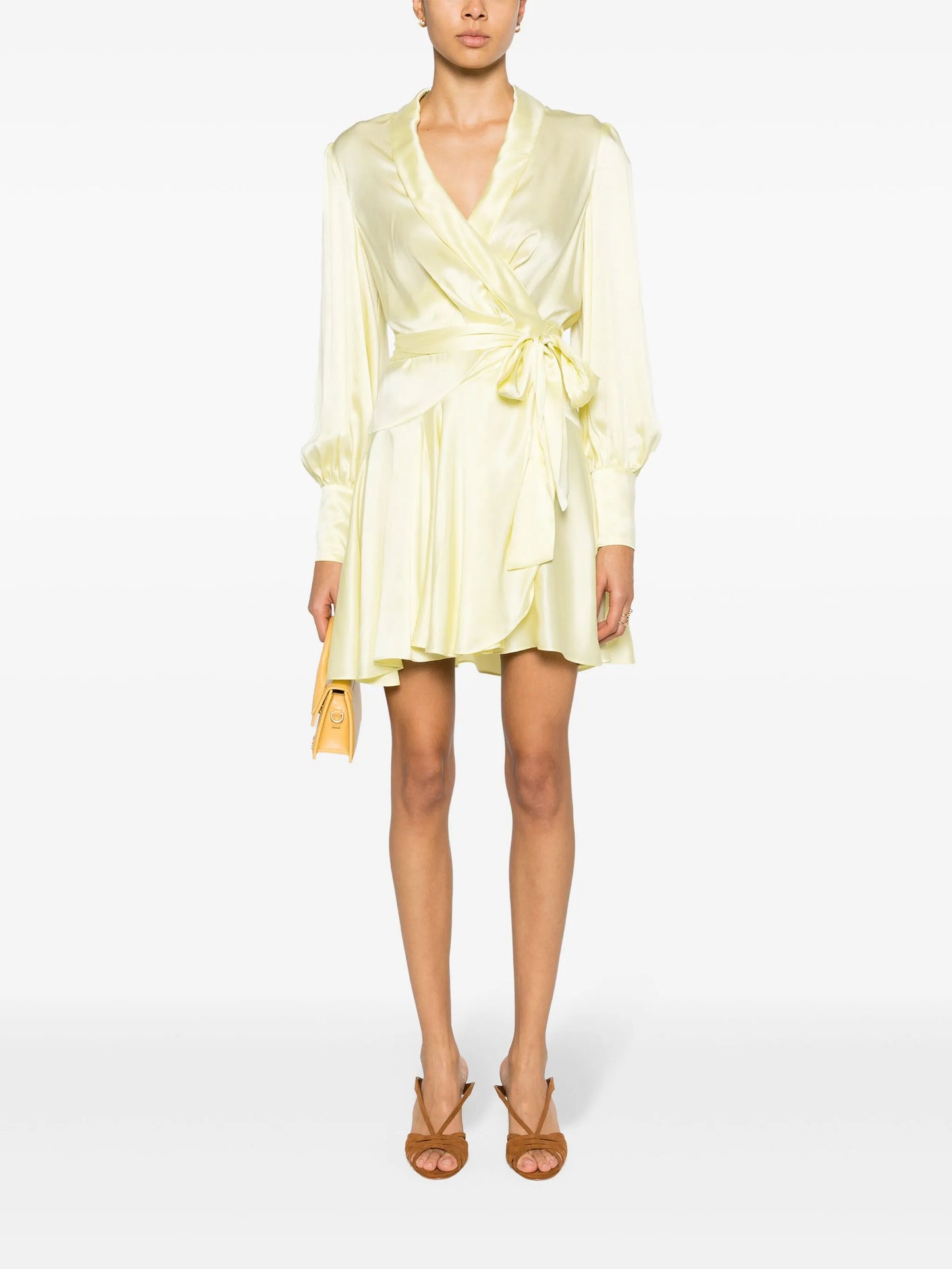 silk wrap dress