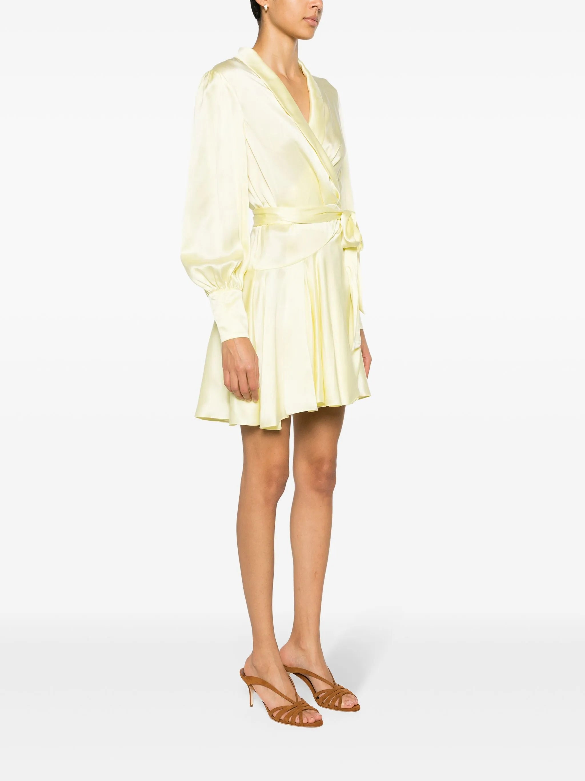 silk wrap dress