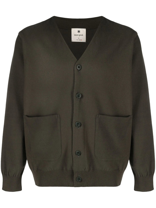 CoPe ribbed-knit cotton blend cardigan