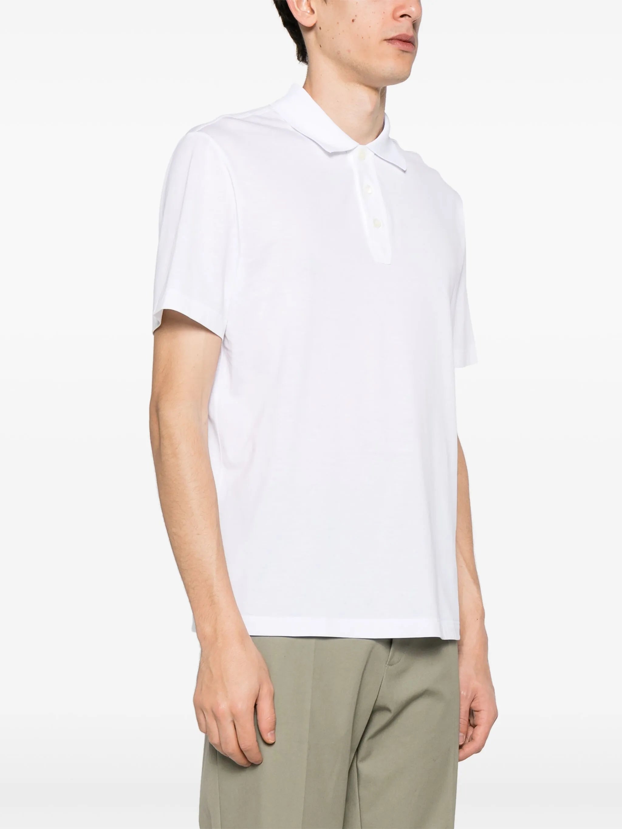 short-sleeve cotton polo shirt