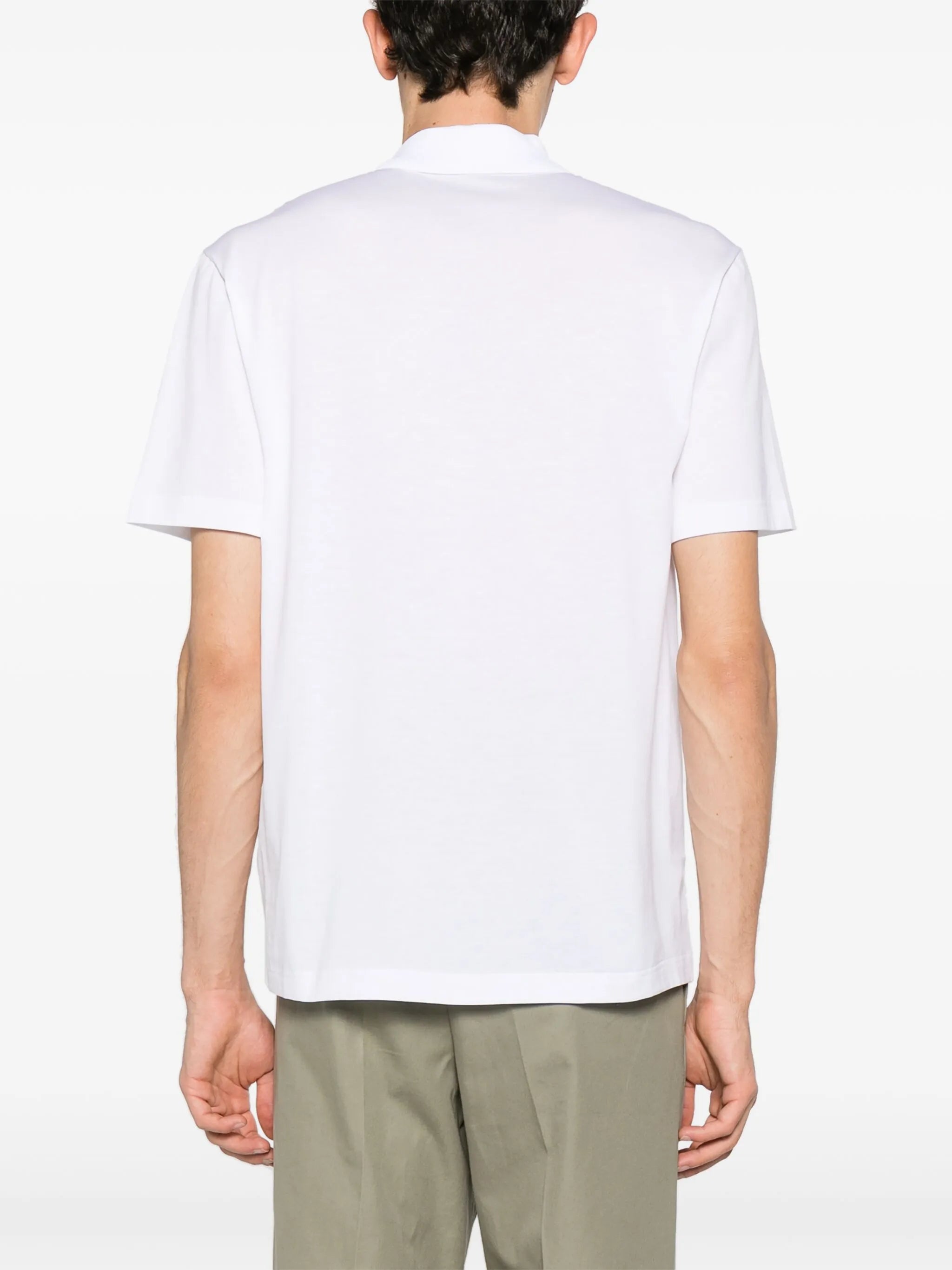 short-sleeve cotton polo shirt