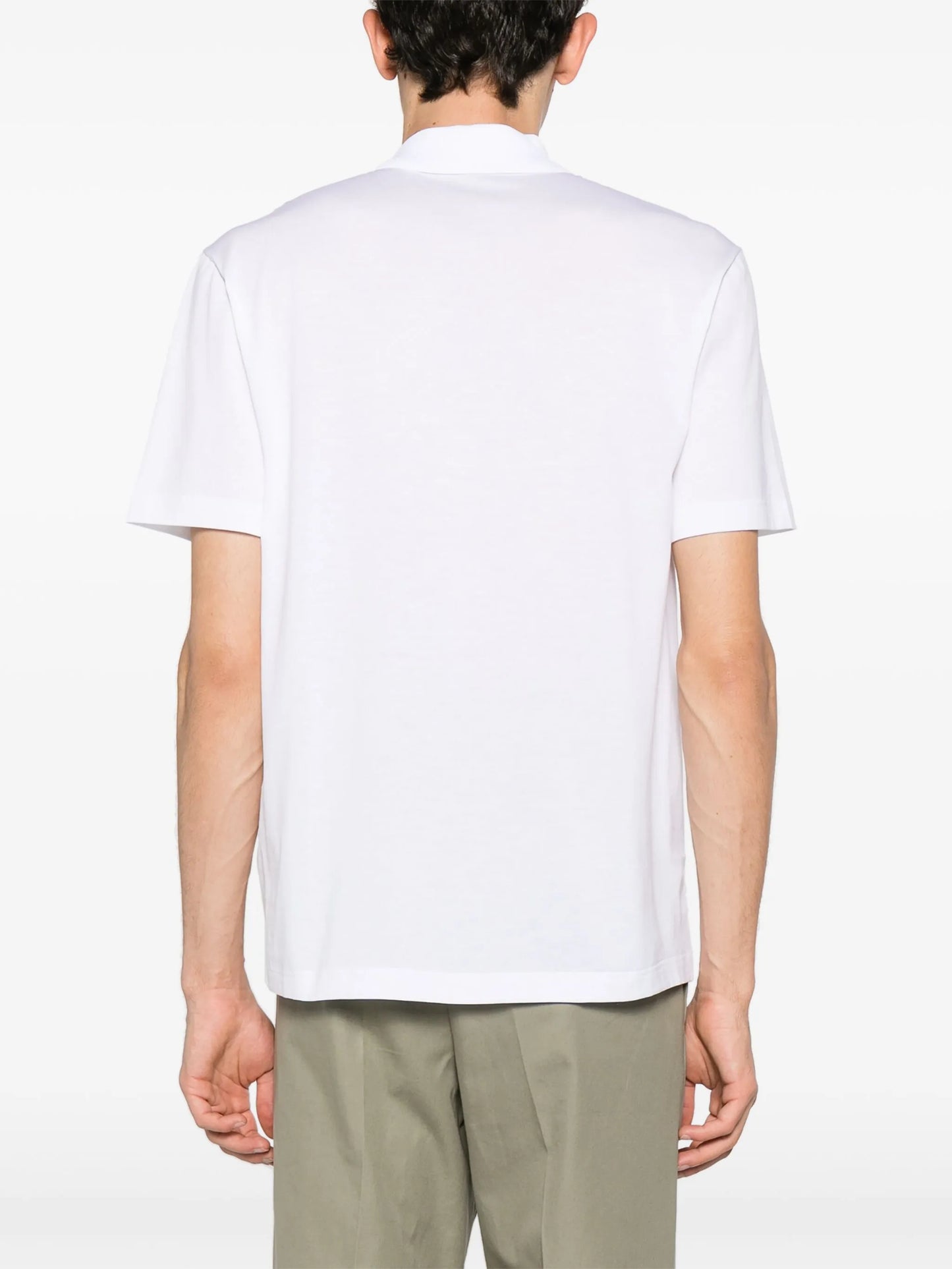 short-sleeve cotton polo shirt