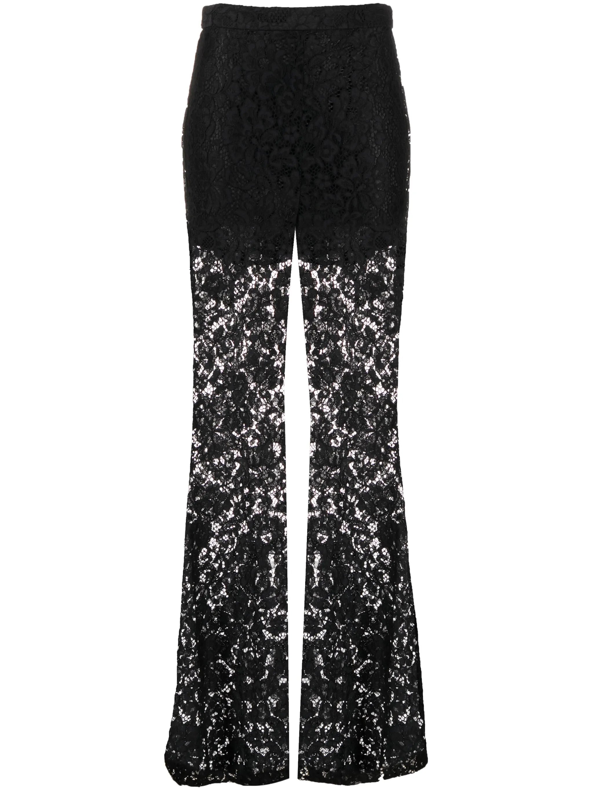 Matchmaker flared lace trousers