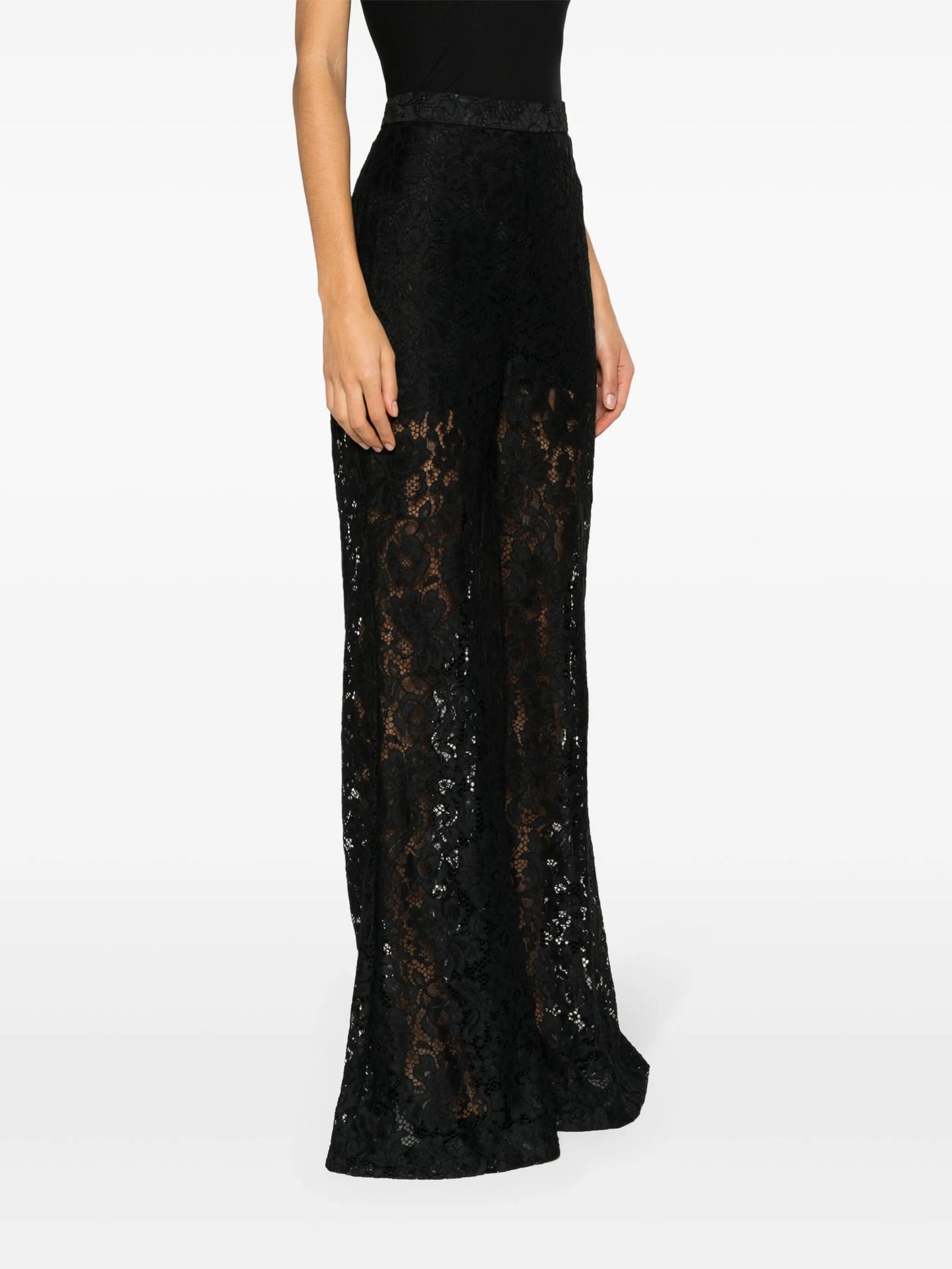 Matchmaker flared lace trousers