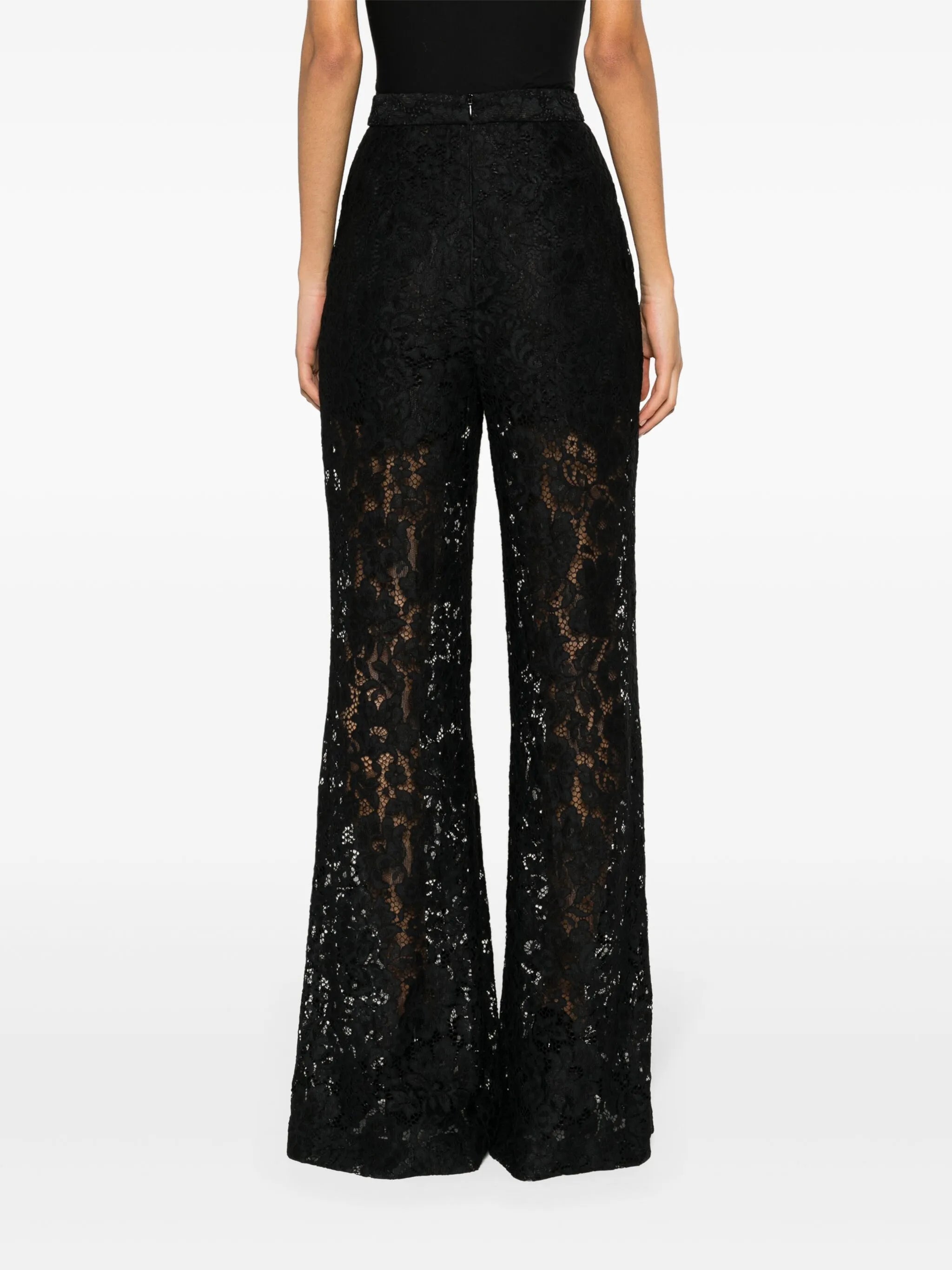 Matchmaker flared lace trousers