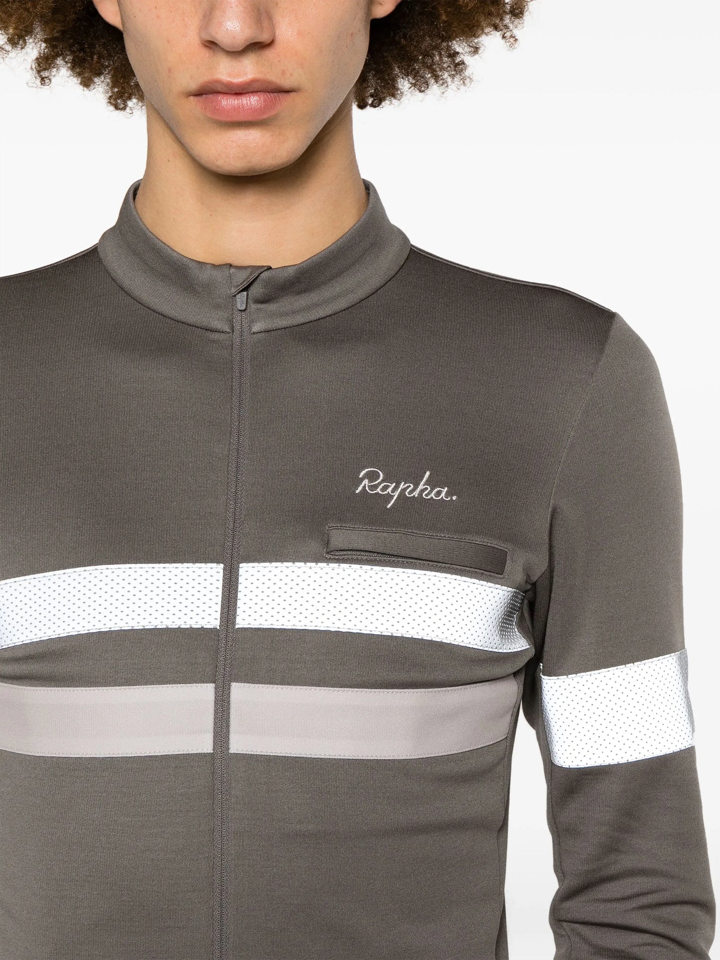 reflective-detail lightweight performance jacket