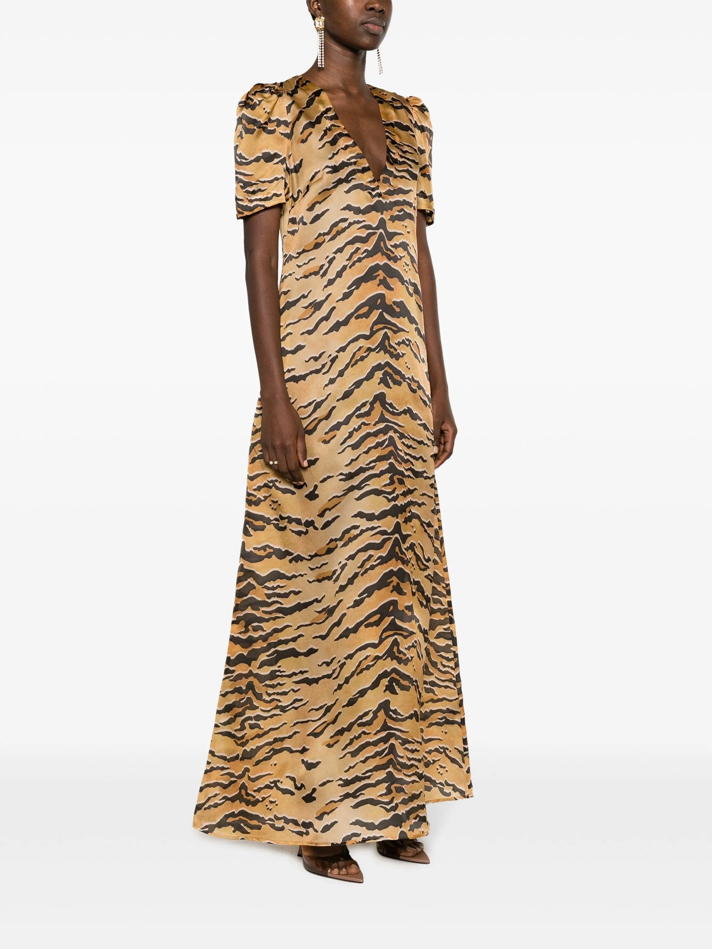 Matchmaker tiger-print maxi dress