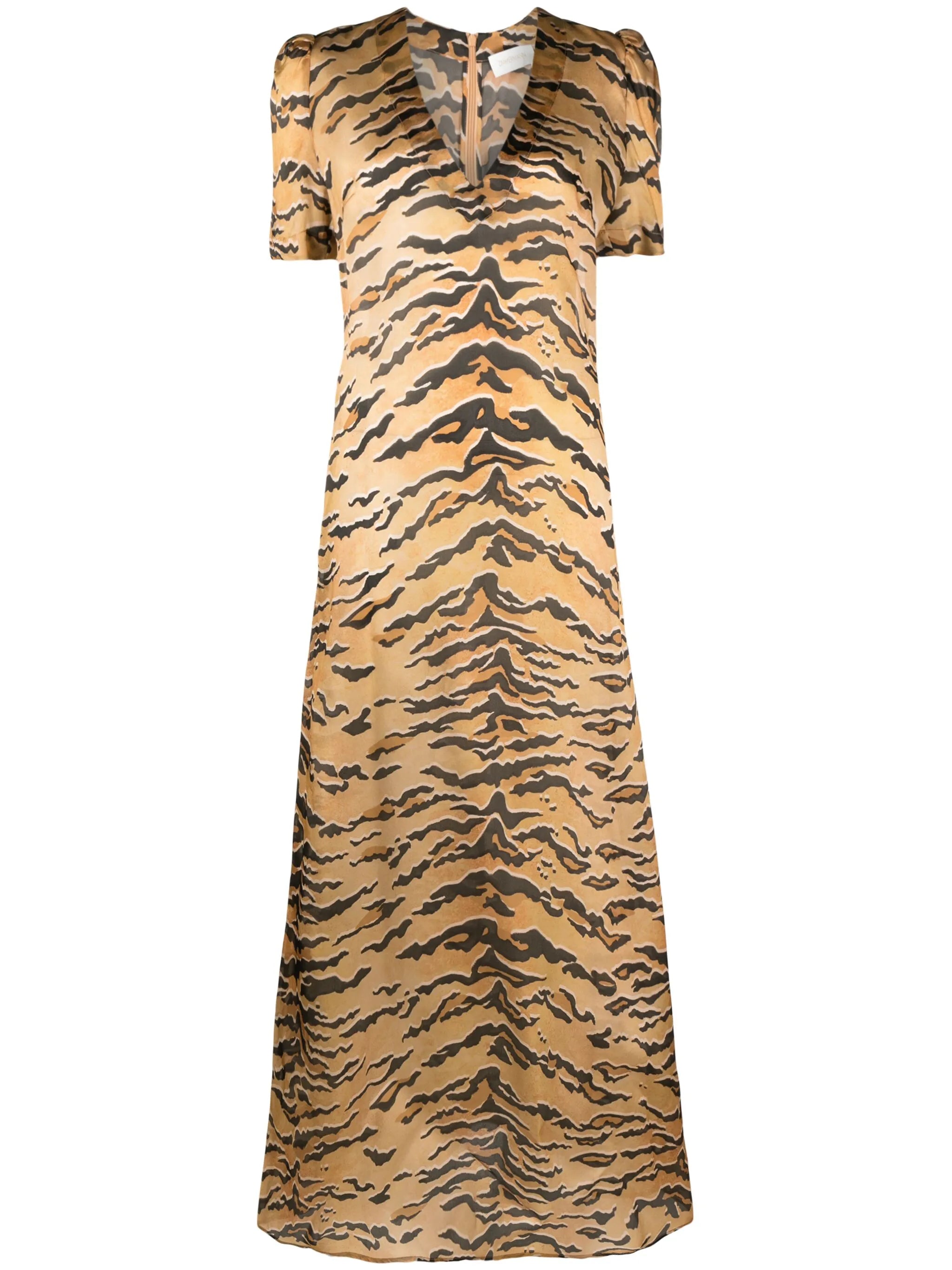 Matchmaker tiger-print maxi dress