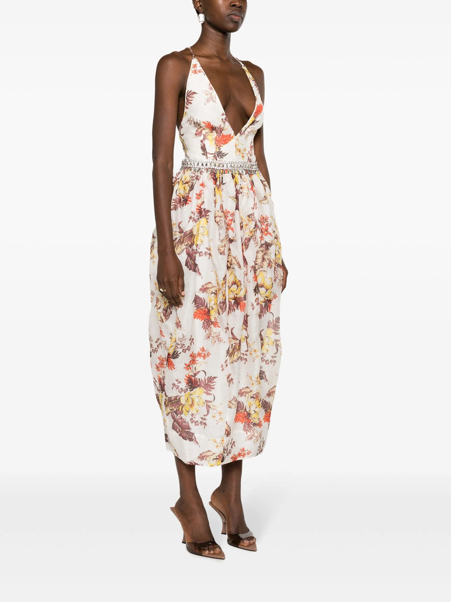 Matchmaker Tulip floral-print midi dress