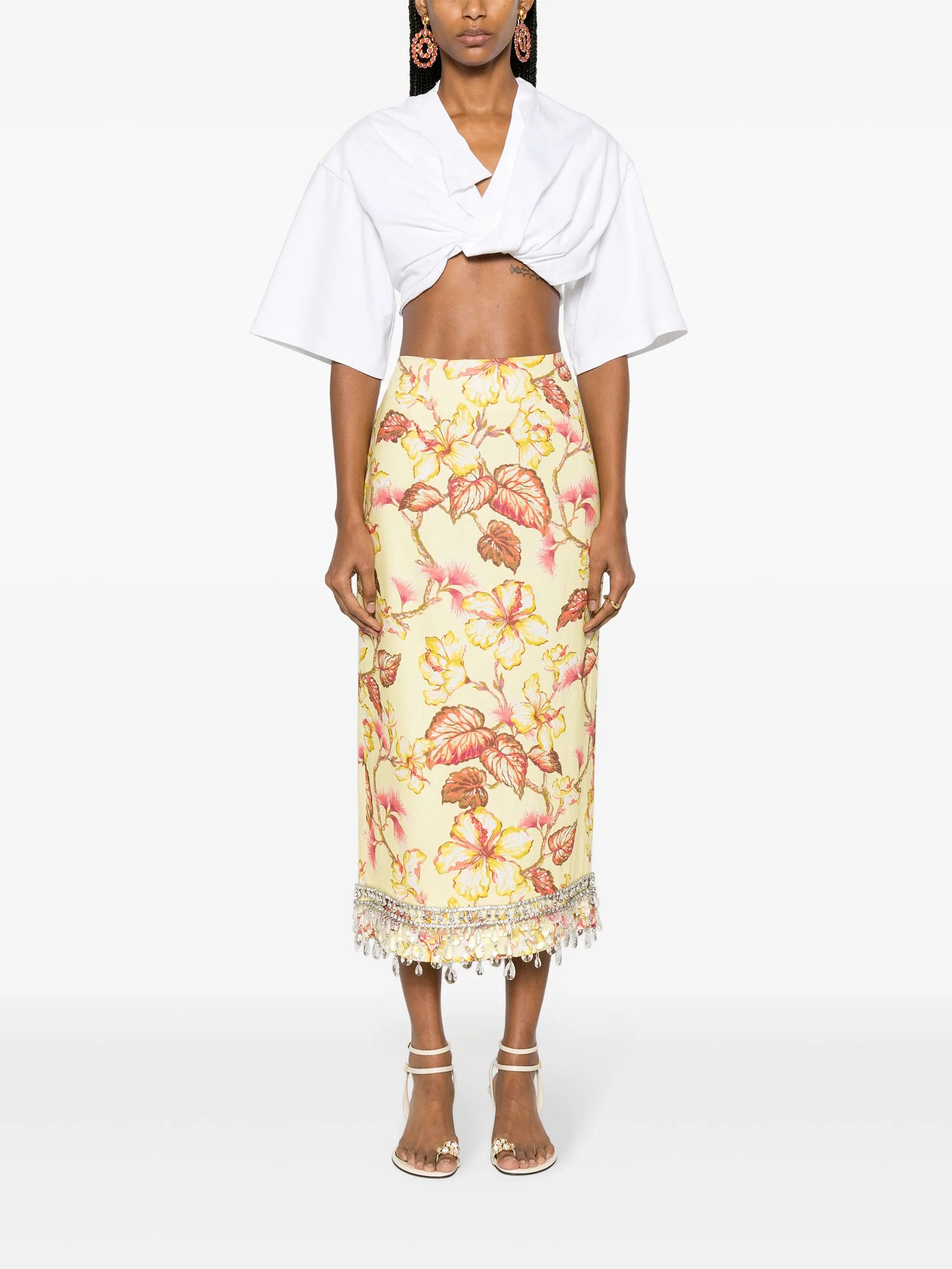 Matchmaker Diamante midi skirt