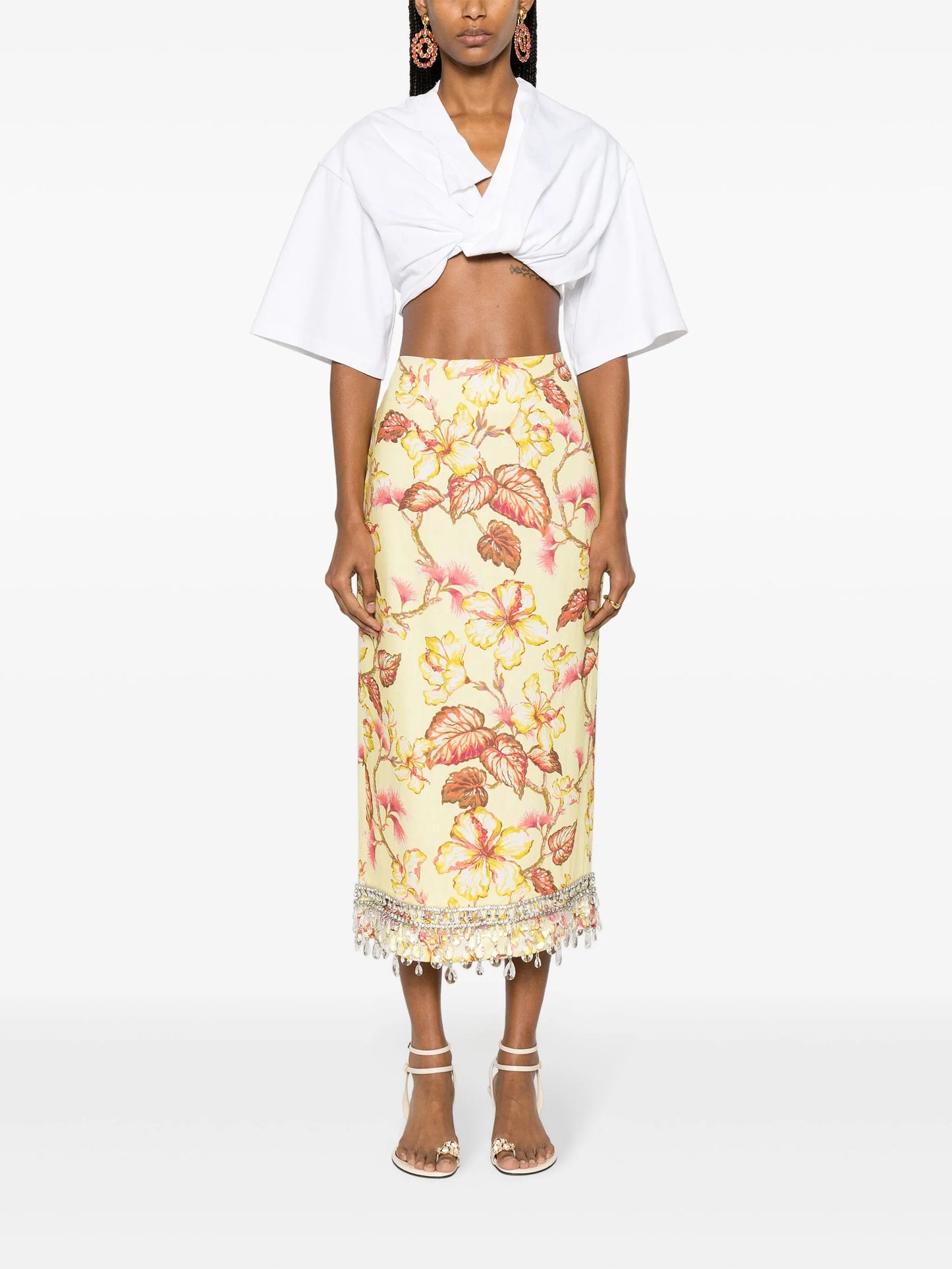 Matchmaker Diamante midi skirt