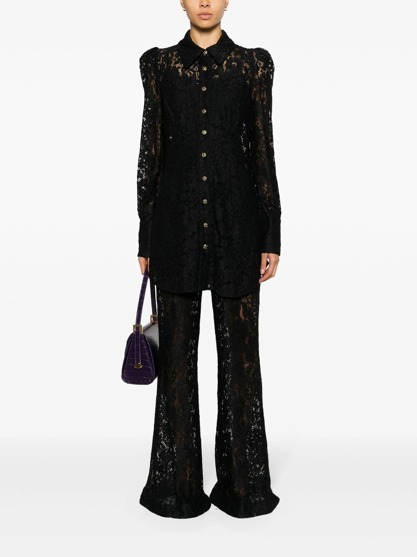 Matchmaker Lace Tunic Black