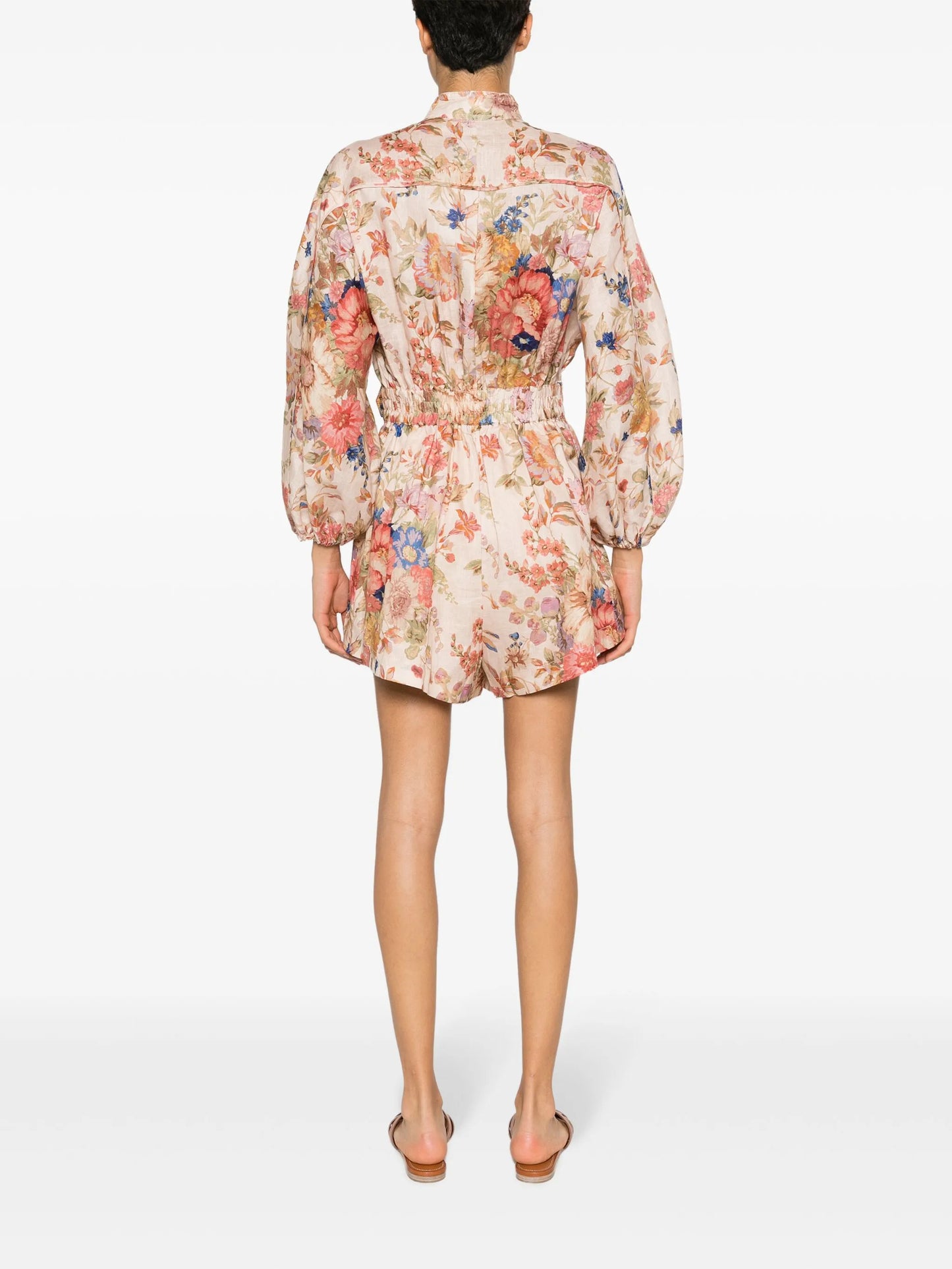 August floral-print playsuit