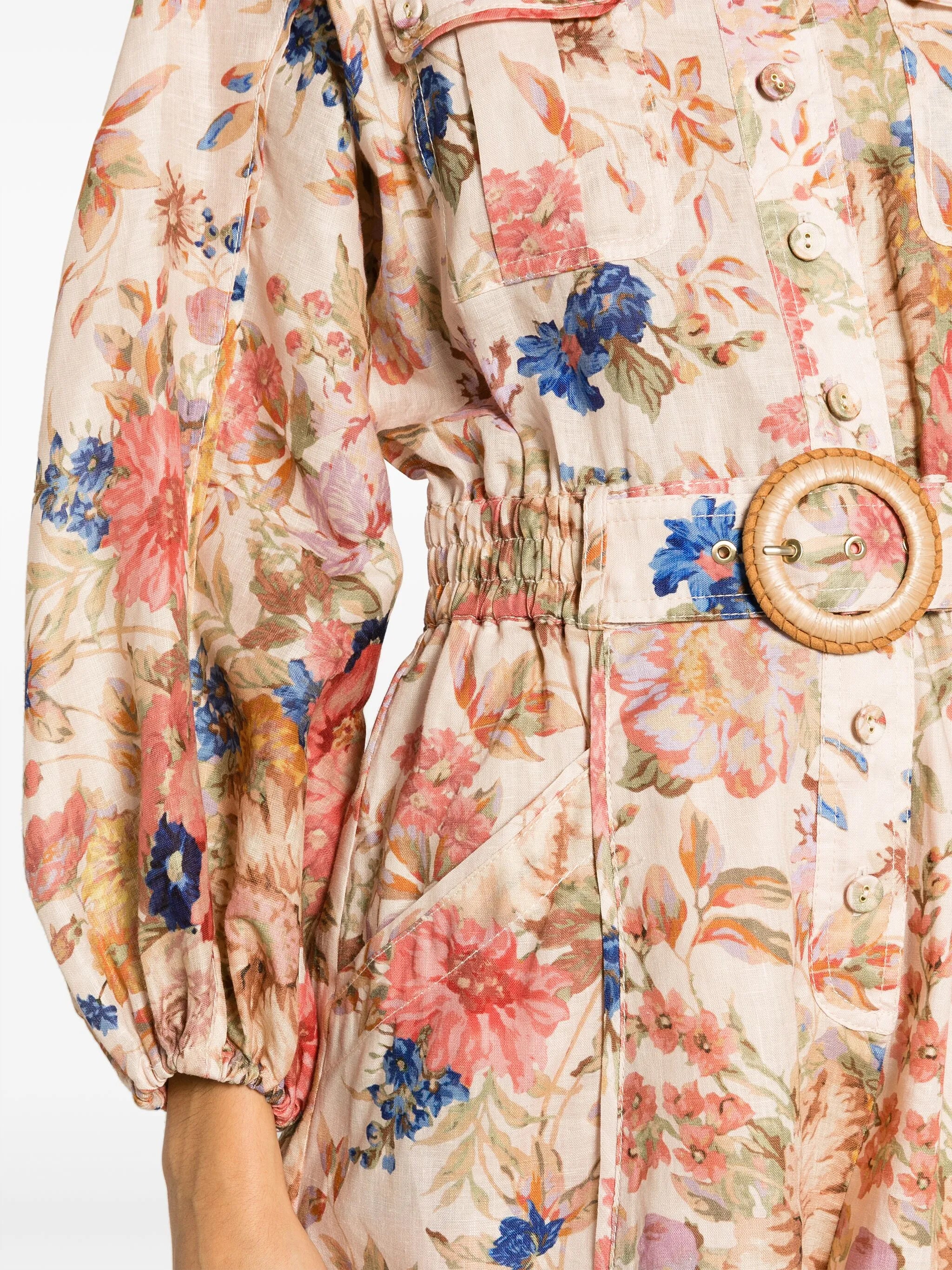 August floral-print playsuit