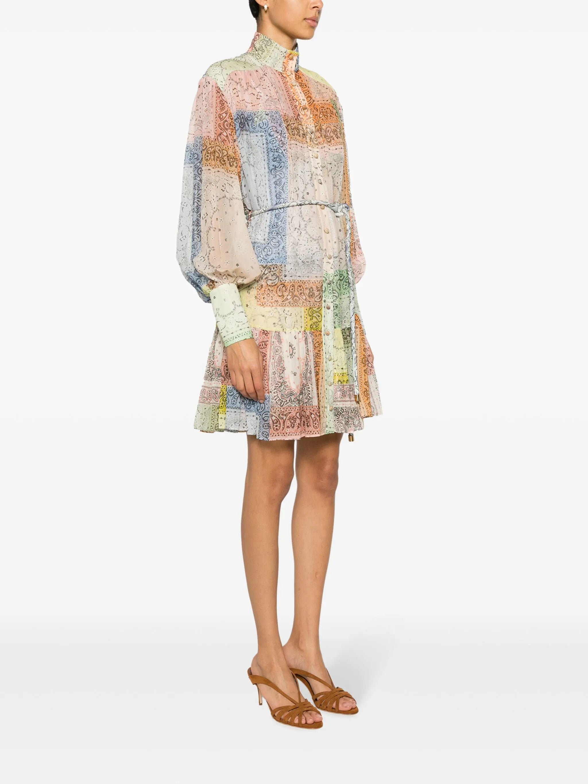 Matchmaker Bandana Patch-print minidress
