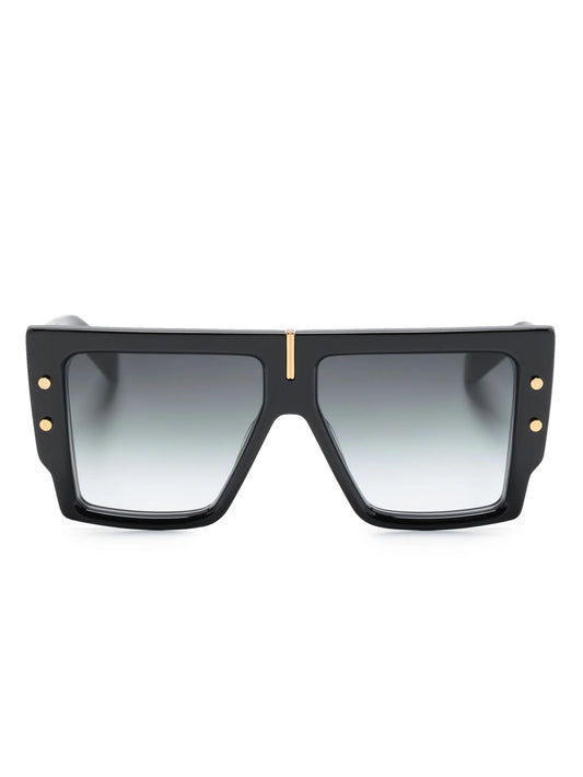 B-Grand rectangle-frame gradient sunglasses